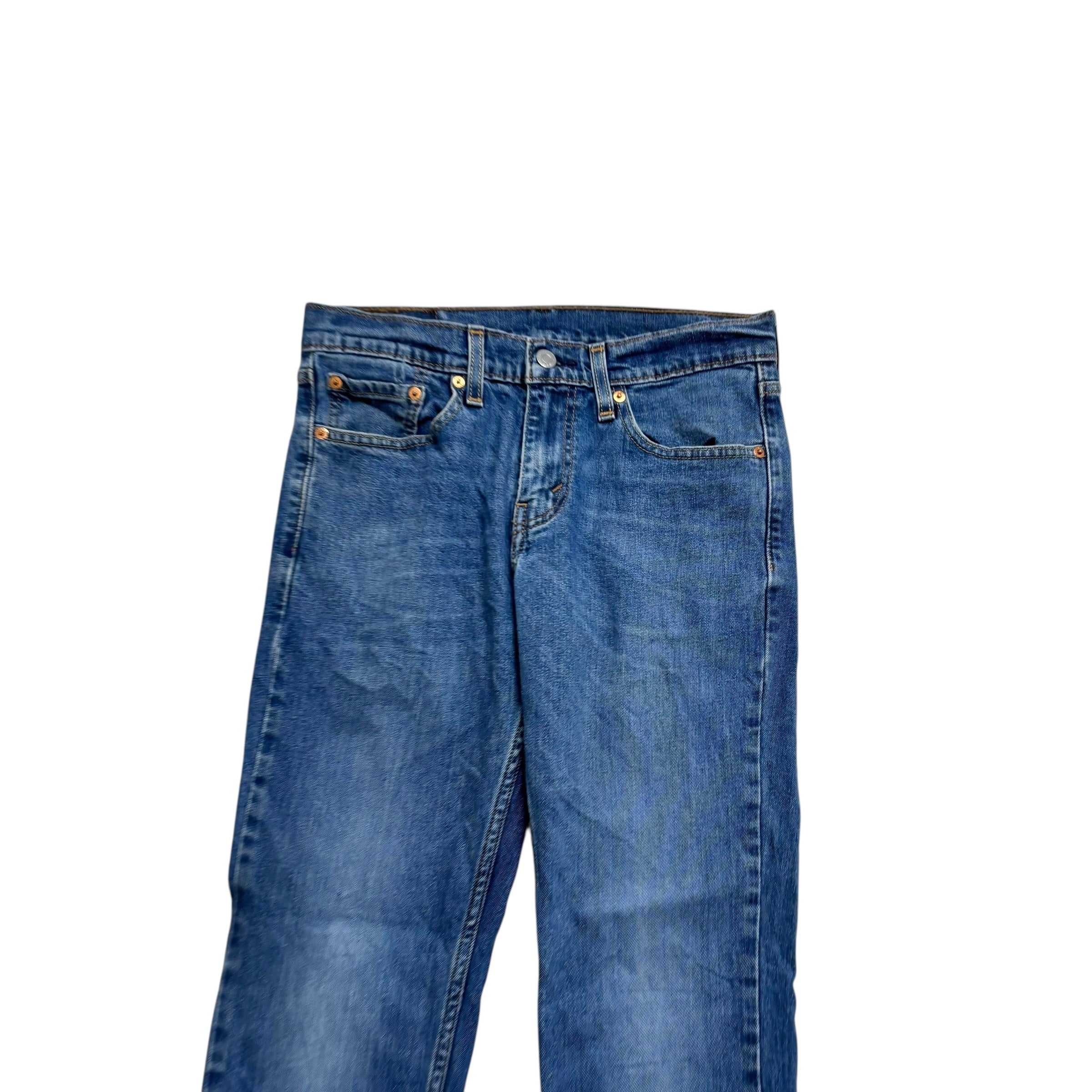 Levis 511 Jeans W29 L30 Mens Mid Blue Slim Fit Stretch Denim (E)