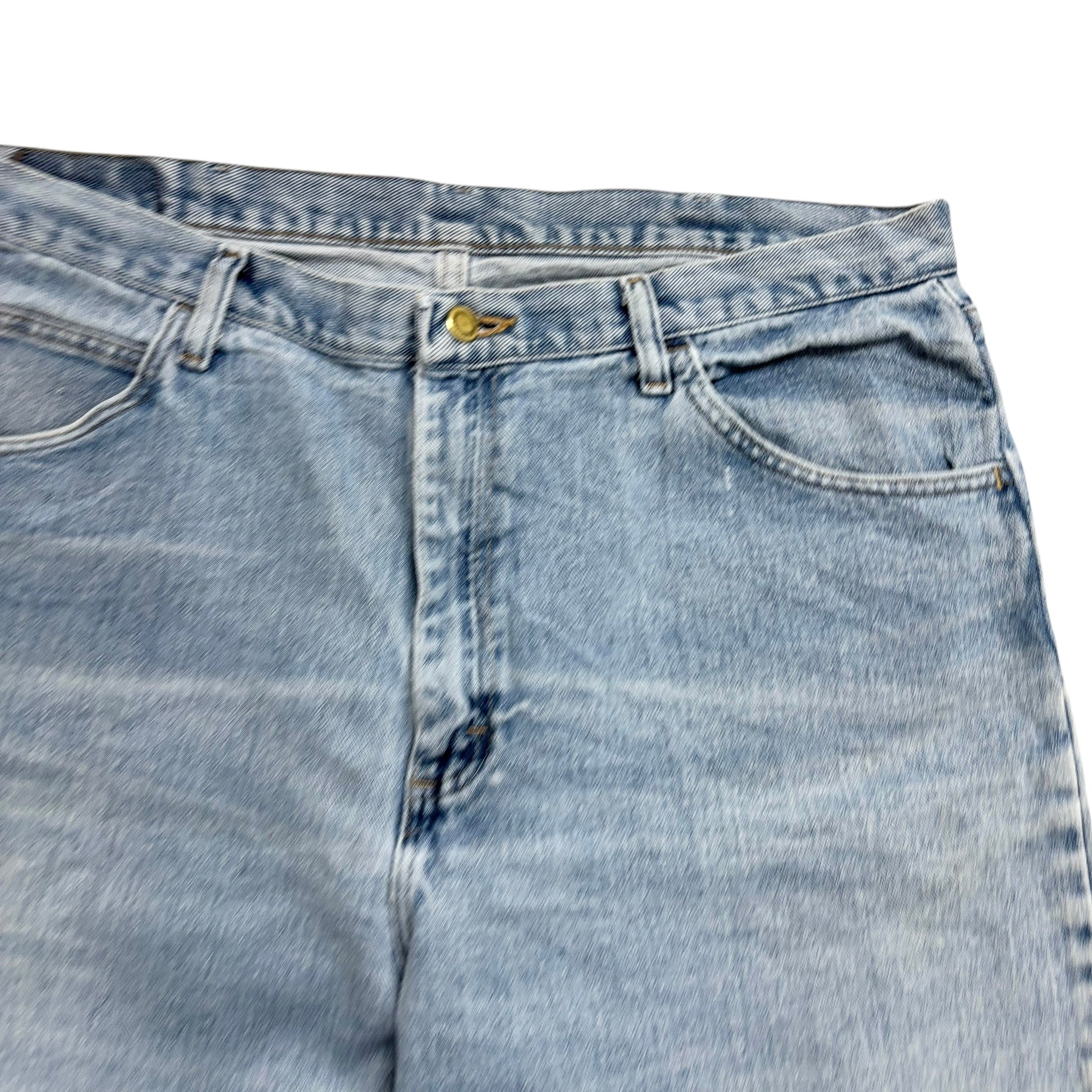 Wrangler Baggy Jorts W38 Mens Denim Shorts Light Blue Relaxed Fit