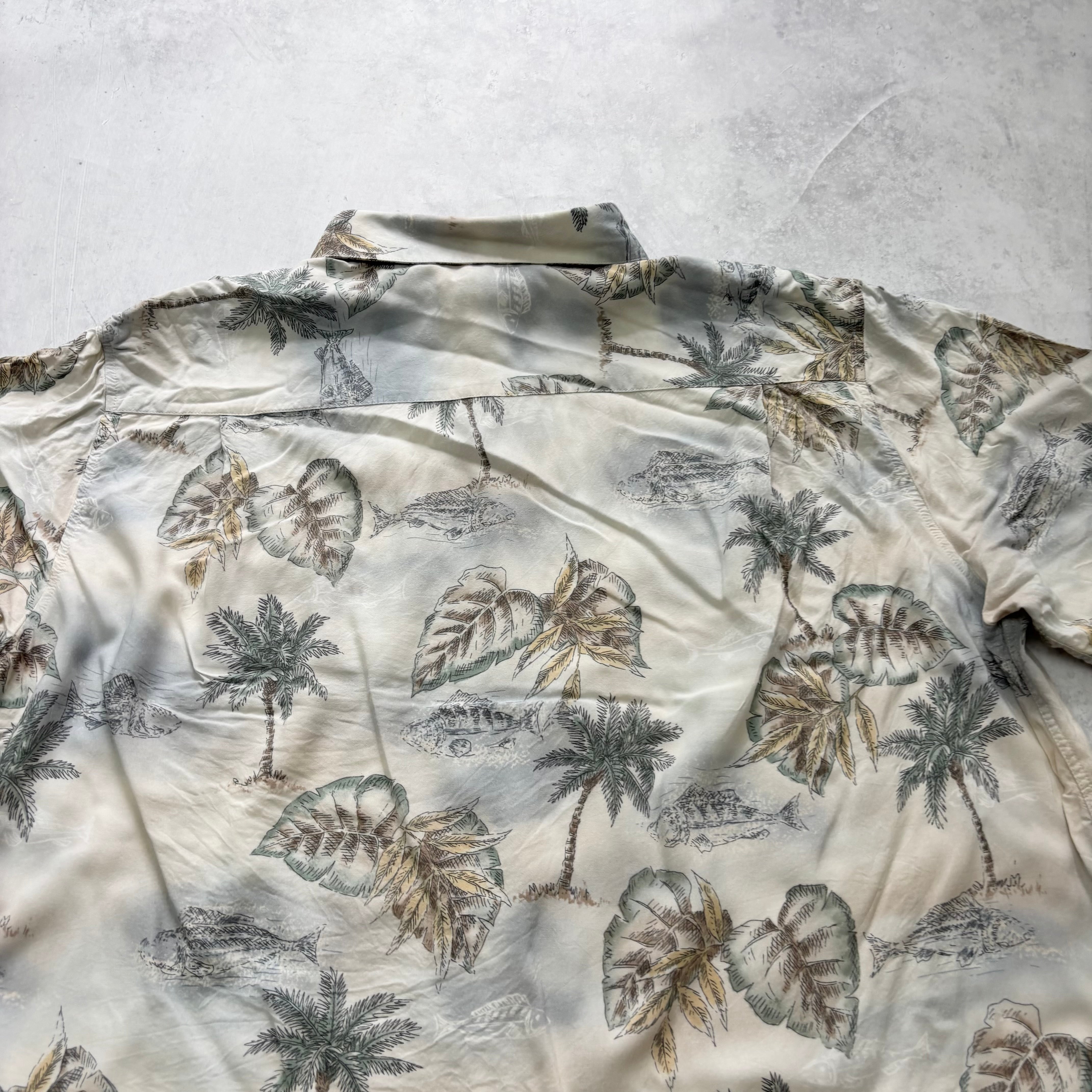 Vintage Hawaiian Shirt Mens XXL Floral Aloha Short Sleeve Rayon (E)