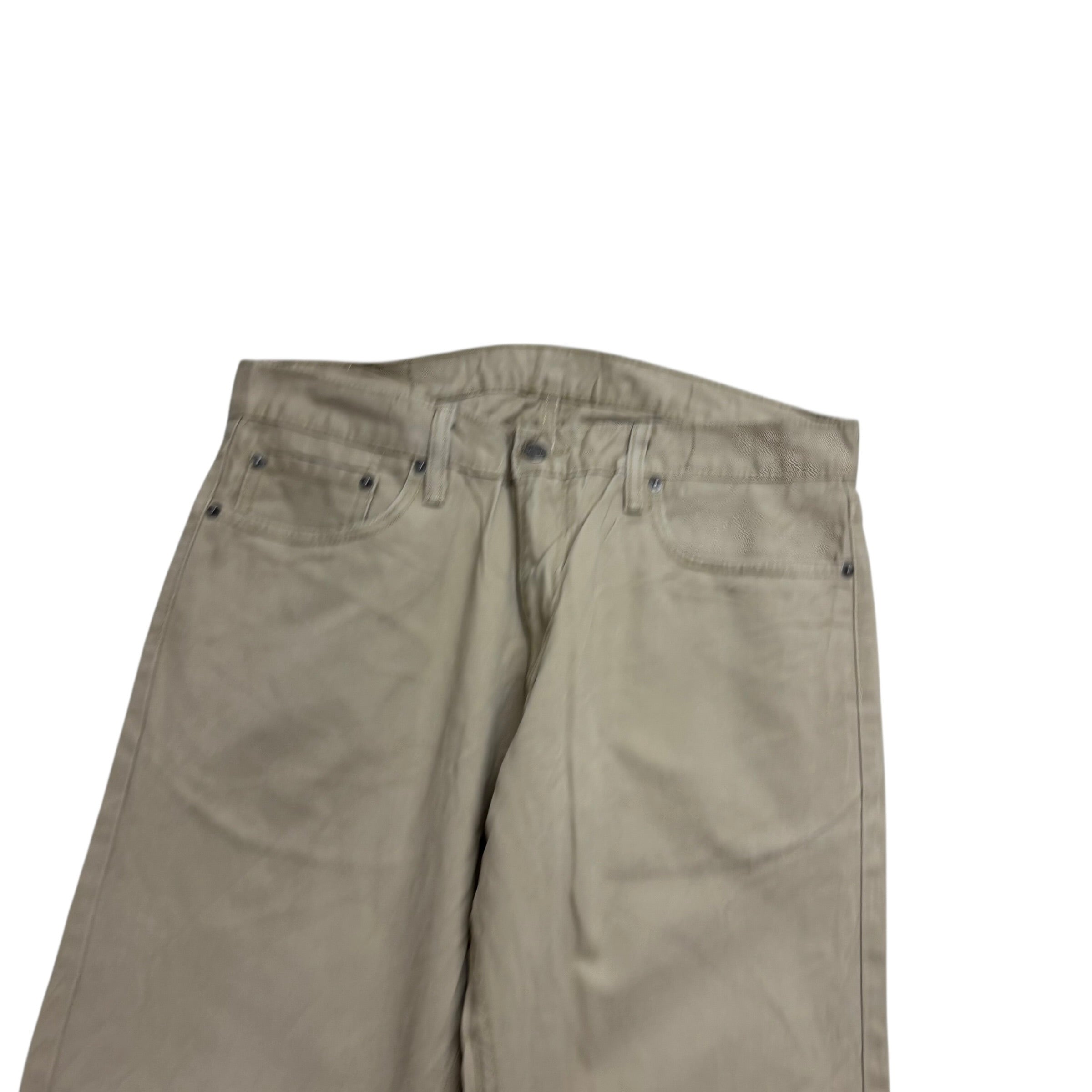 Levis 514 Jeans W34 L30 Mens Beige Regular Straight Fit Denim