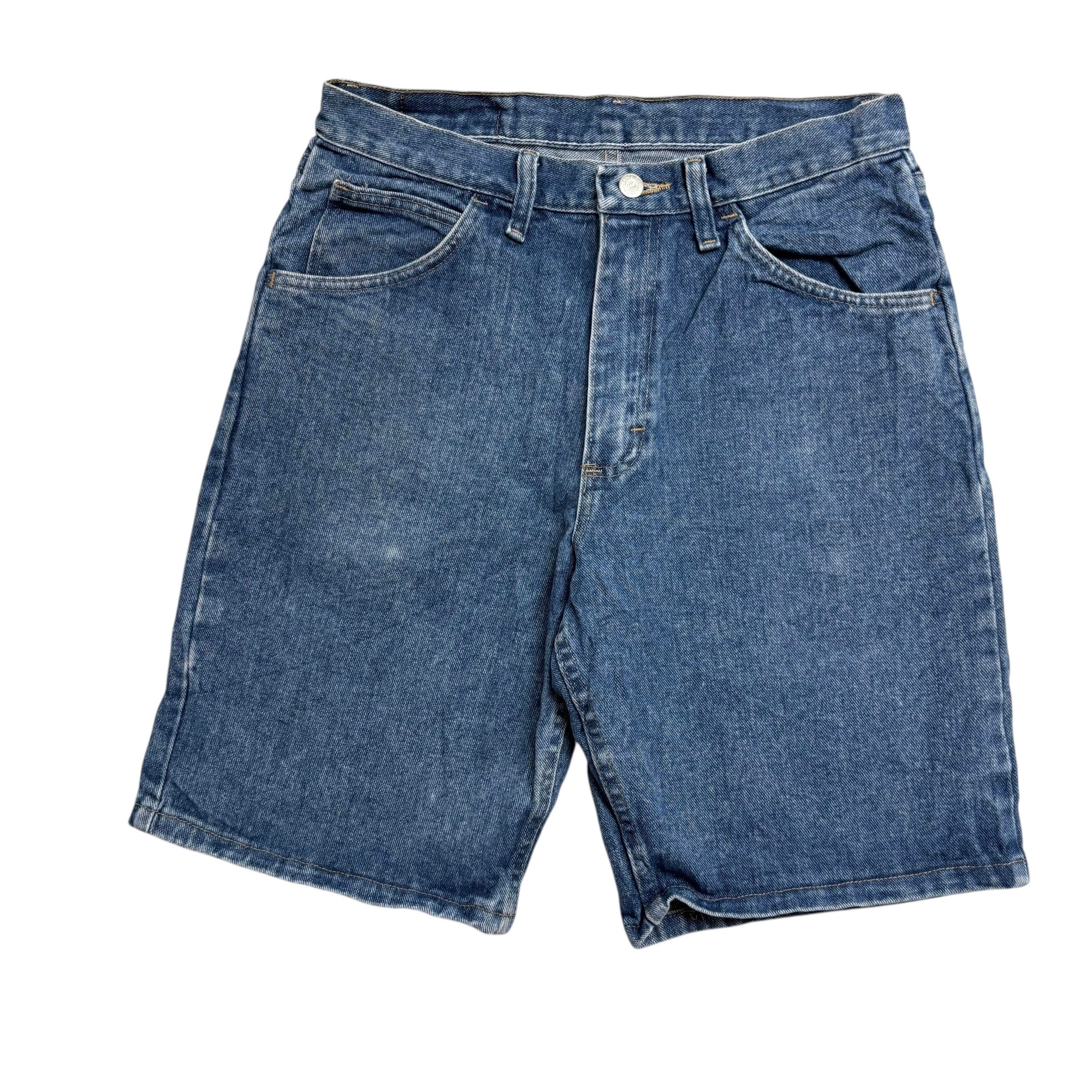 Wrangler Baggy Jorts W30 Mens Denim Shorts Mid Blue Relaxed Fit (E)