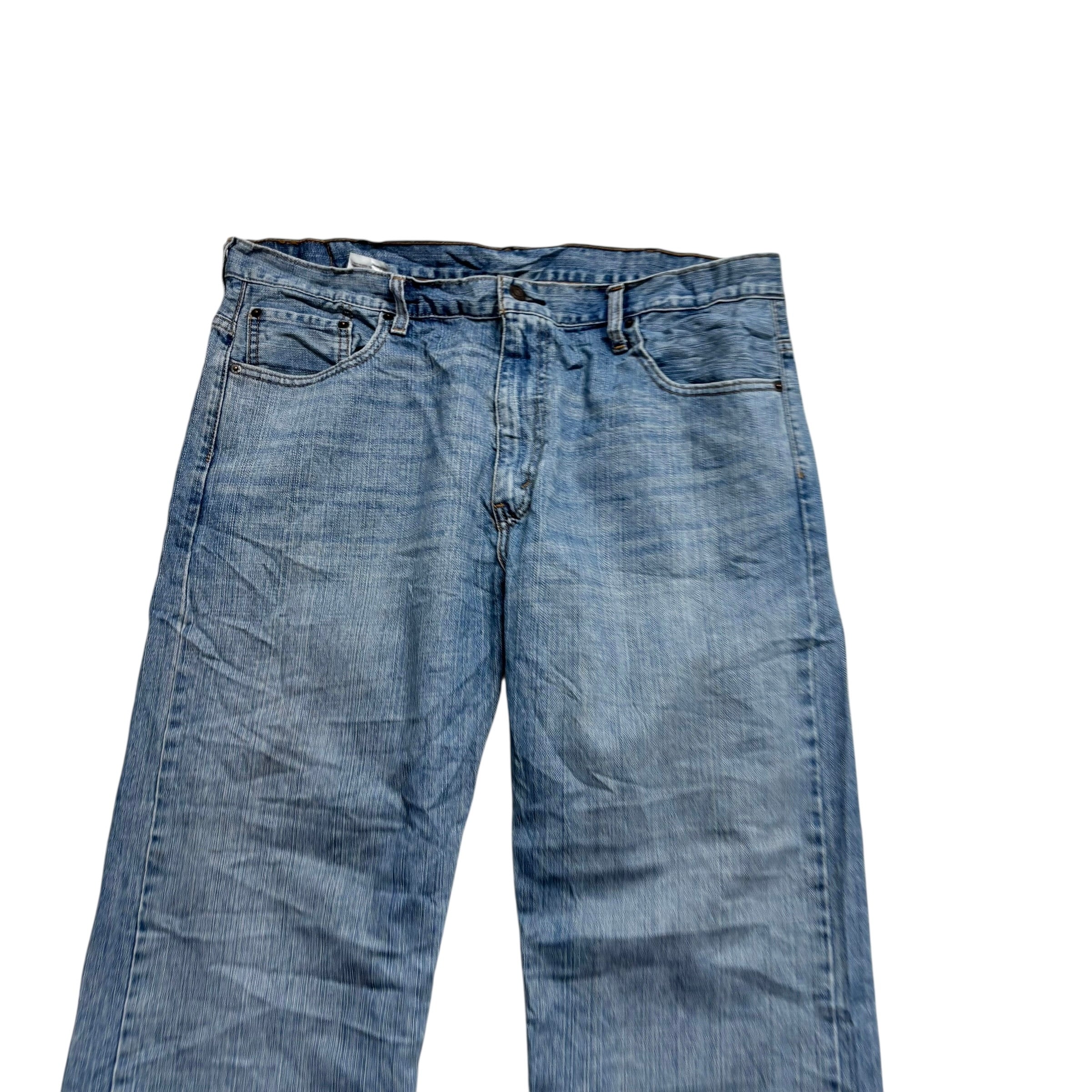 Levis 569 Jeans W38 L29 Mens Light Blue Baggy Relaxed Straight Fit Denim