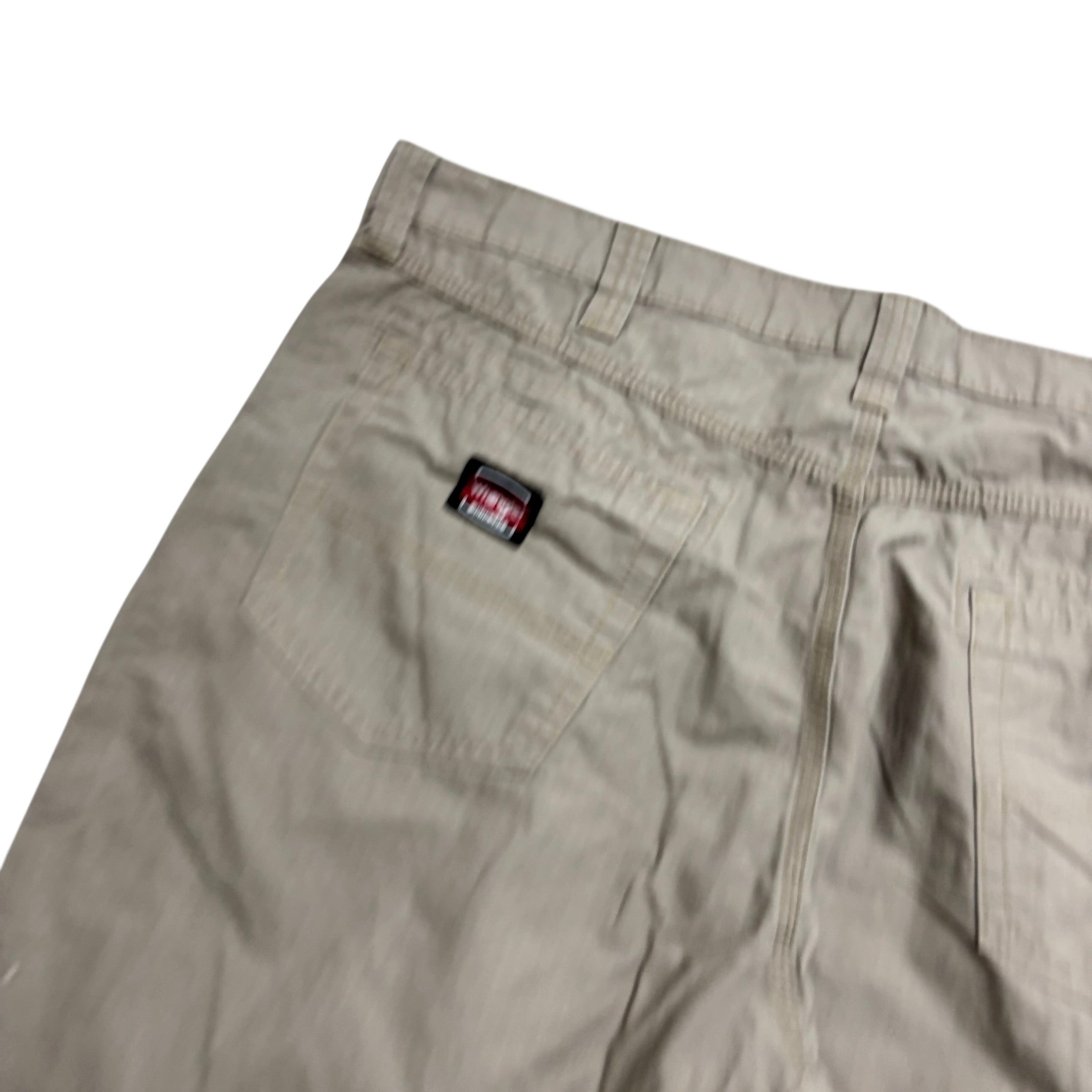 Wrangler Trousers W40 L32 Mens Grey Relaxed Straight Fit Pants