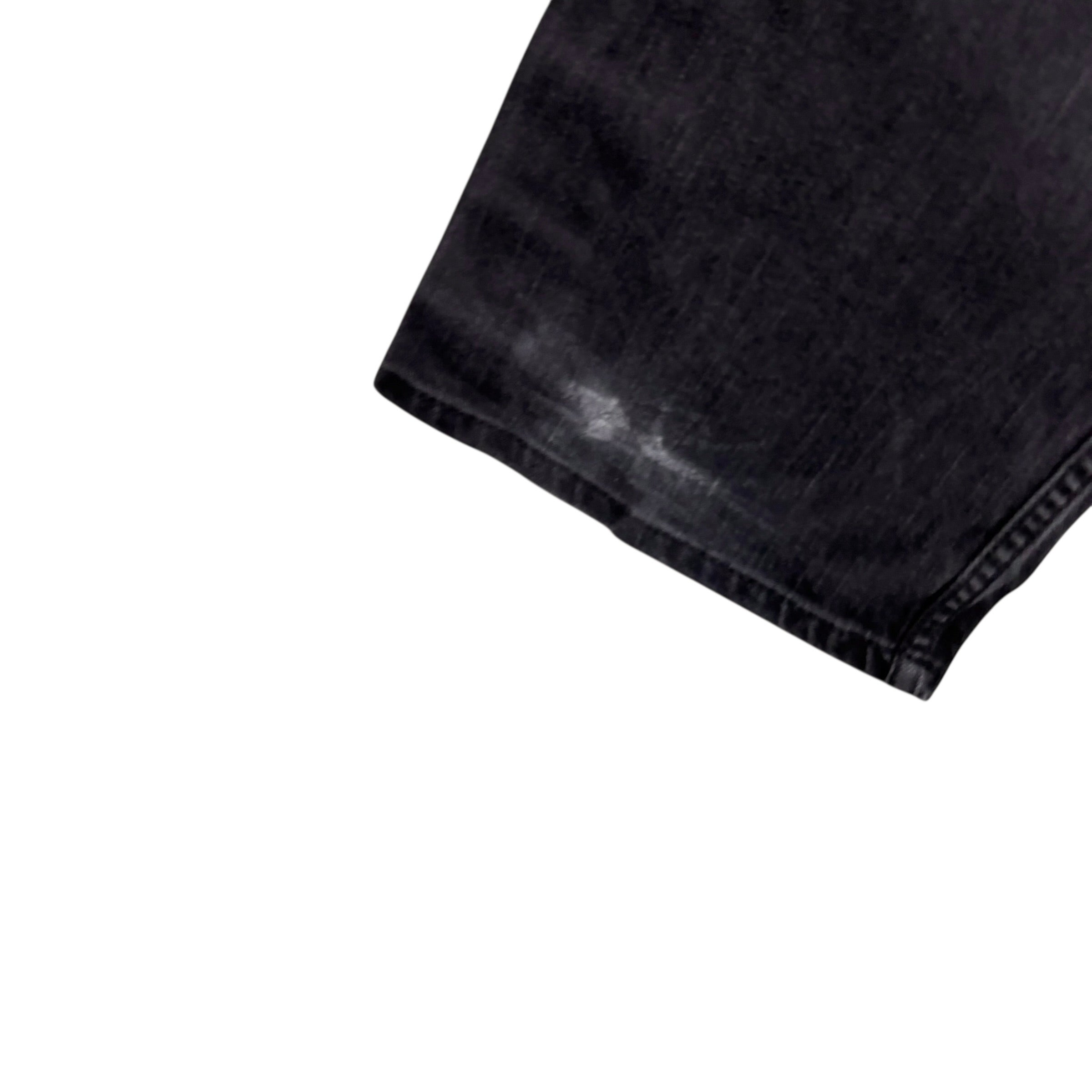 Levis 569 Jeans W38 L32 Mens Black Baggy Relaxed Straight Fit Stretch Denim