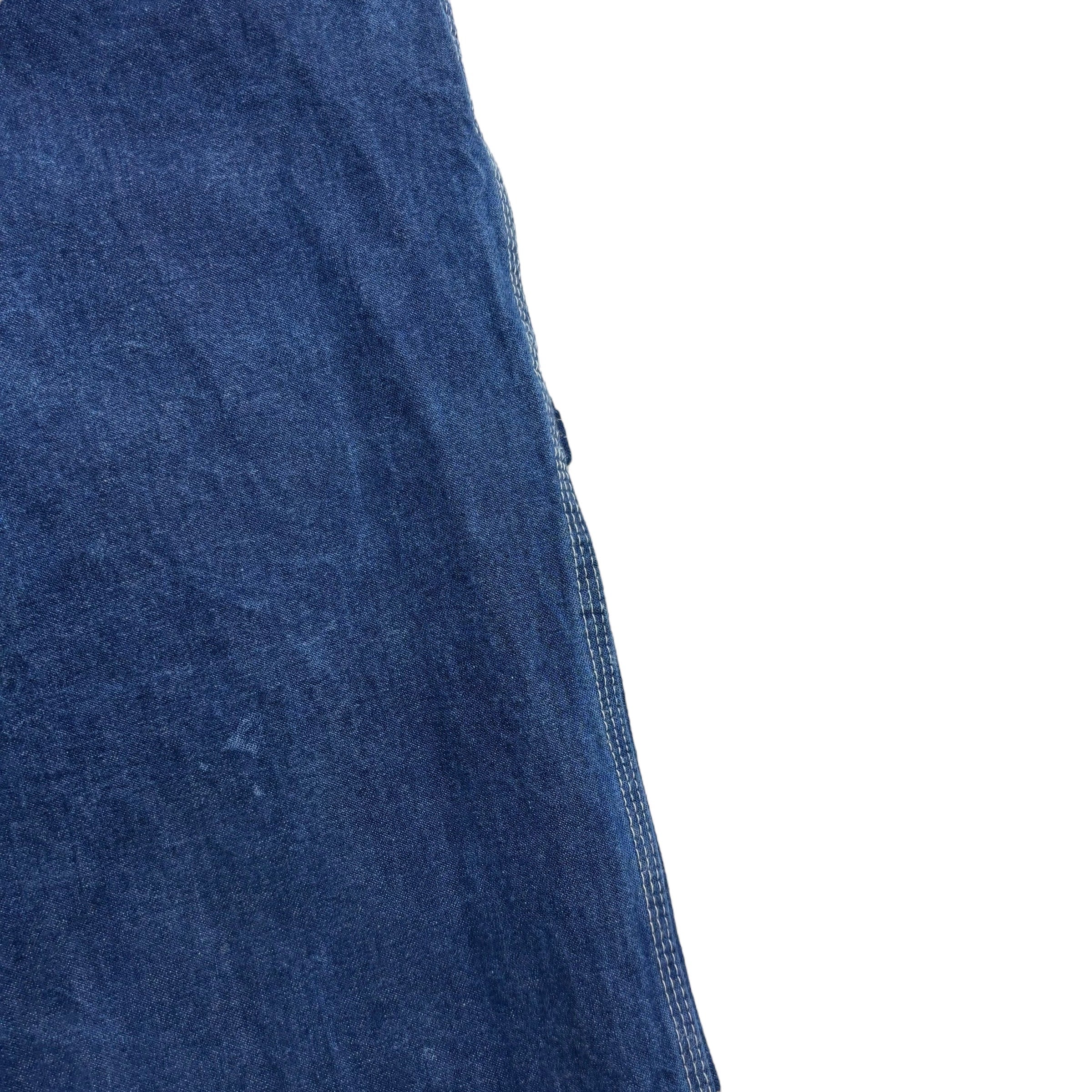 Dickies Carpenter Jeans W48 L27 Mens Dark Blue Relaxed Straight Fit Pants