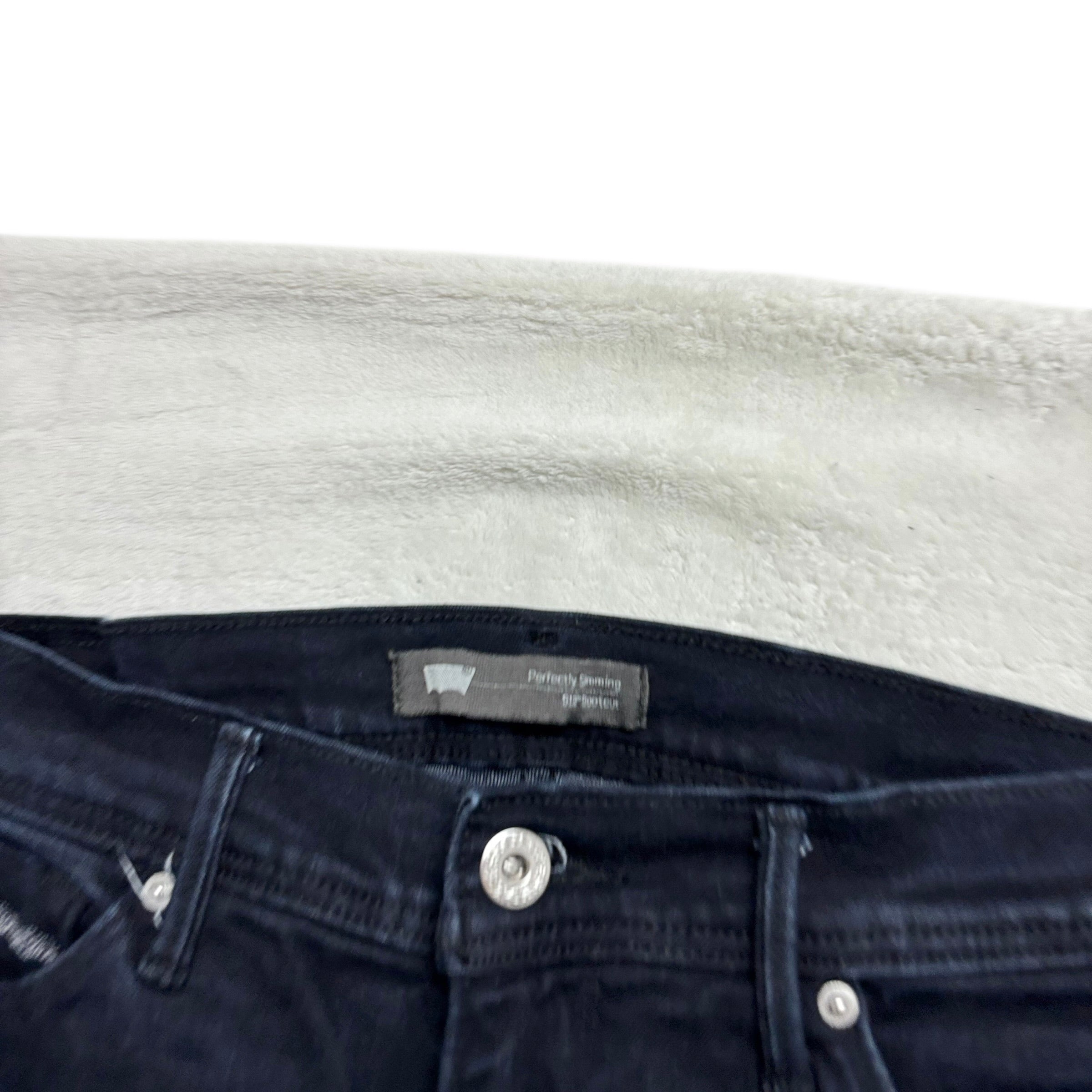 Levis 512 Jeans W27 L30 Womens Navy Blue Slimming Bootcut Fit Stretch Denim (E)