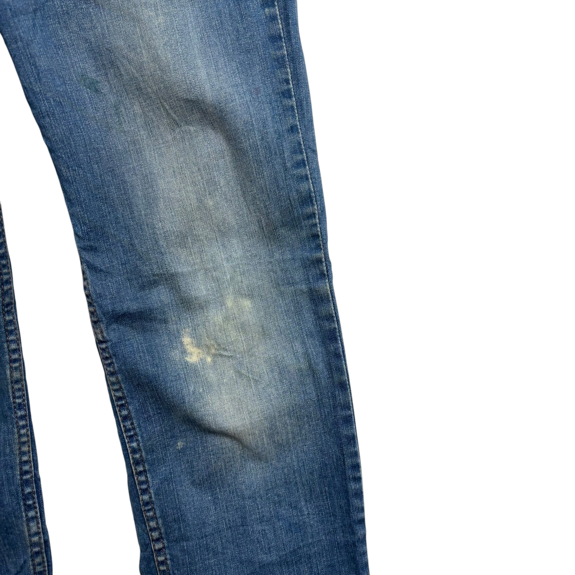 Levis 511 Jeans W29 L32 Mens Mid Blue Slim Fit Stretch Denim (F)