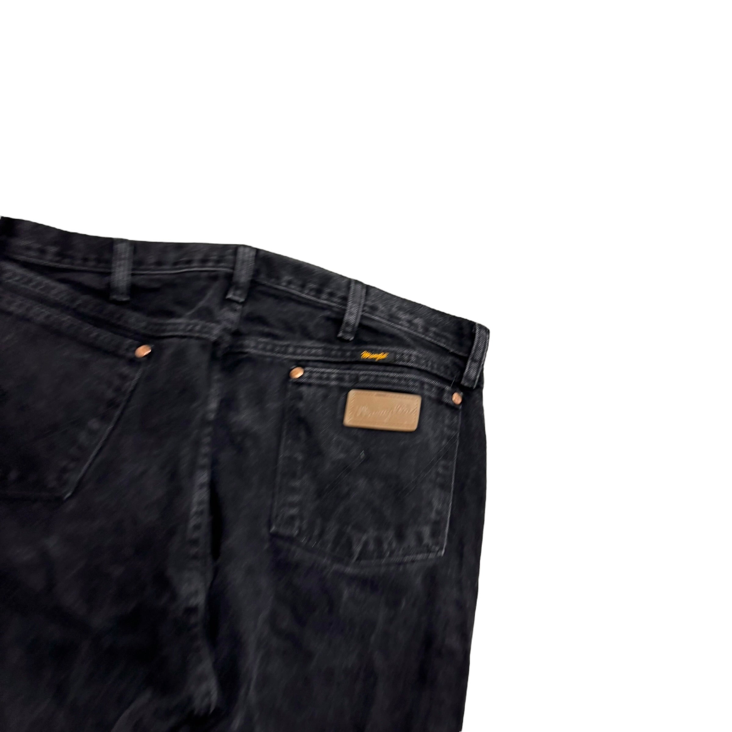 Wrangler Jeans Cowboy Cut W36 L36 Mens Black 13MWZ Original Fit Denim