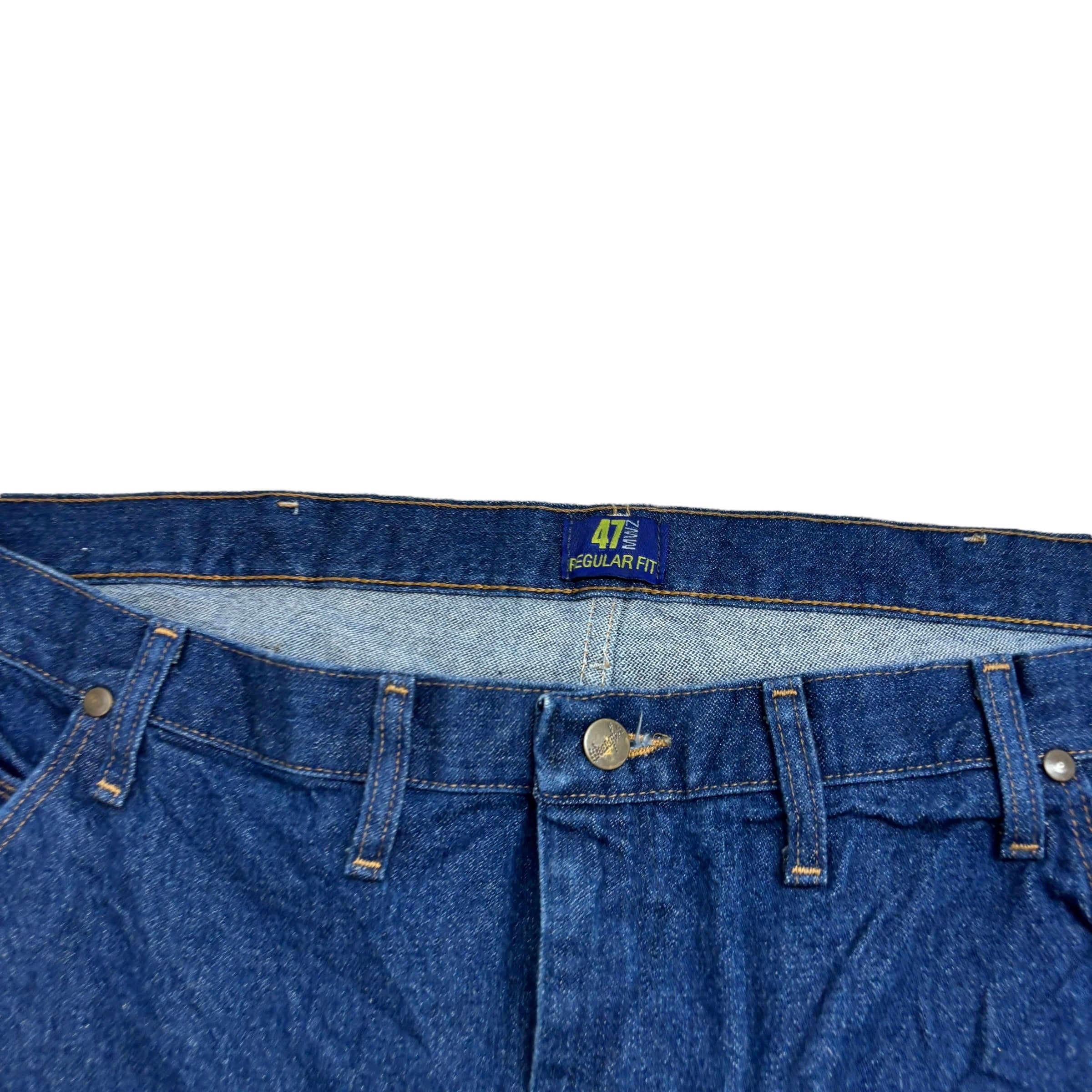 Wrangler Jeans Cowboy Cut W44 L30 Mens Dark Blue 47MWZ Original Fit Denim (E)