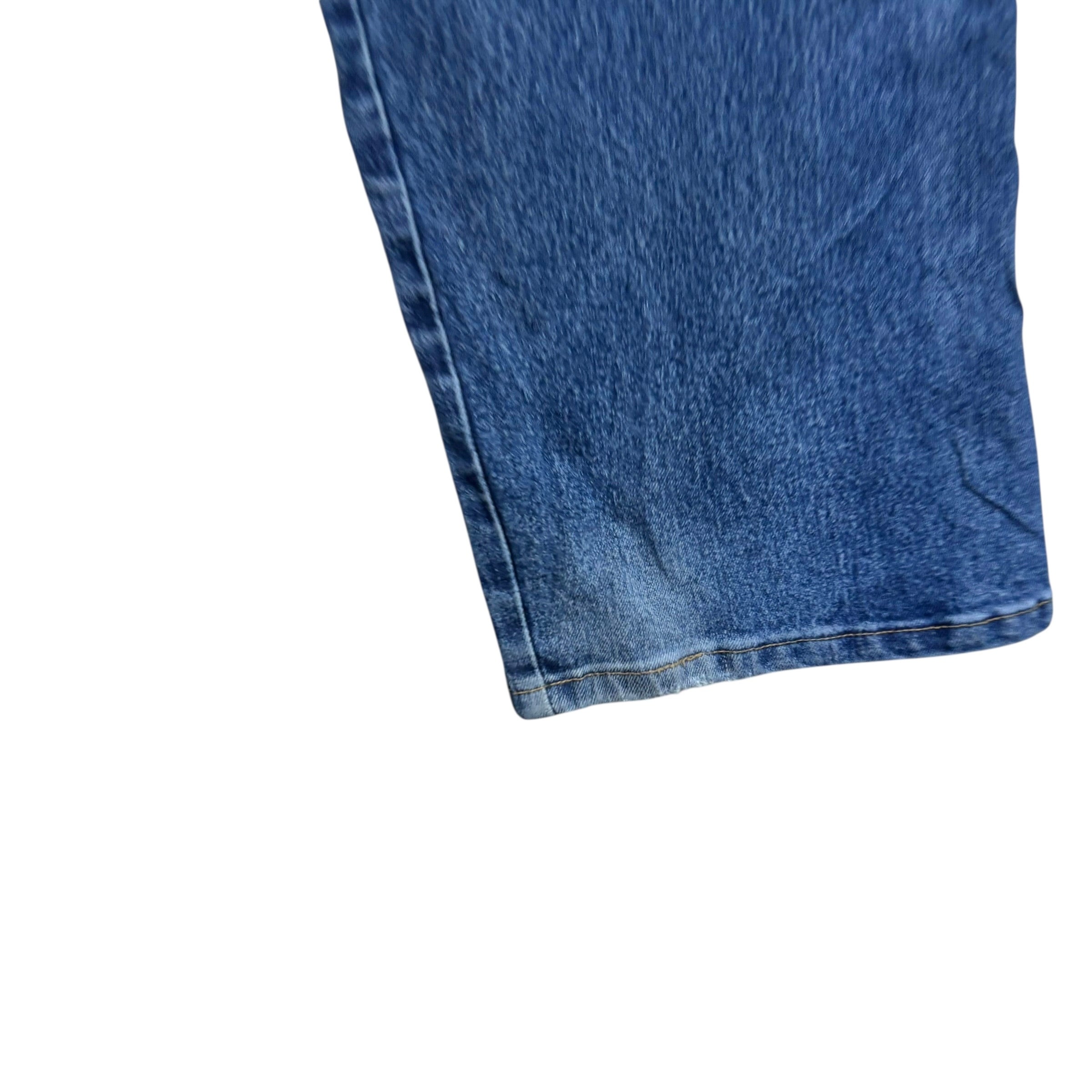 Wrangler Jeans W46 L34 Mens Mid Blue Regular Straight Fit Stretch Denim