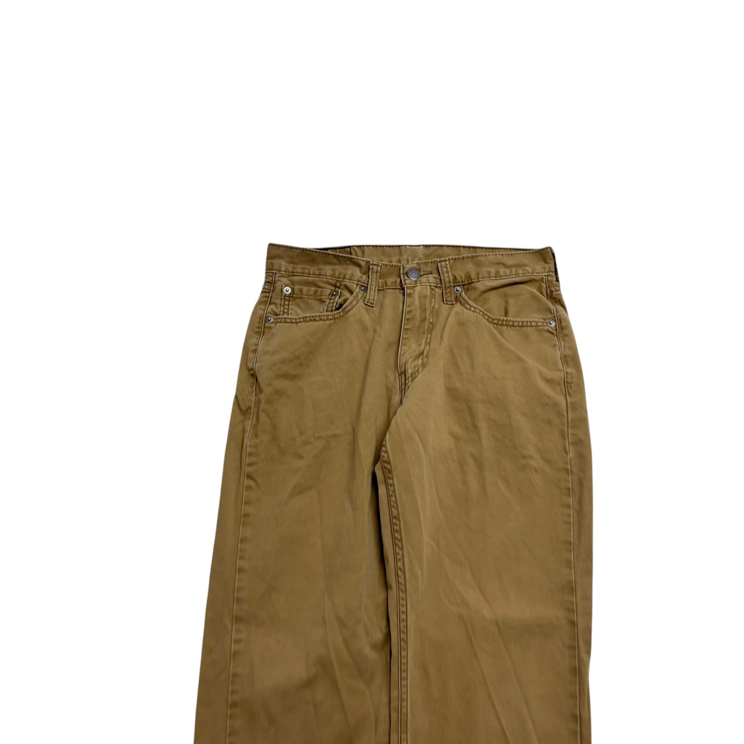 Levis 514 Trousers W30 L29 Mens Tan Regular Straight Fit Pants