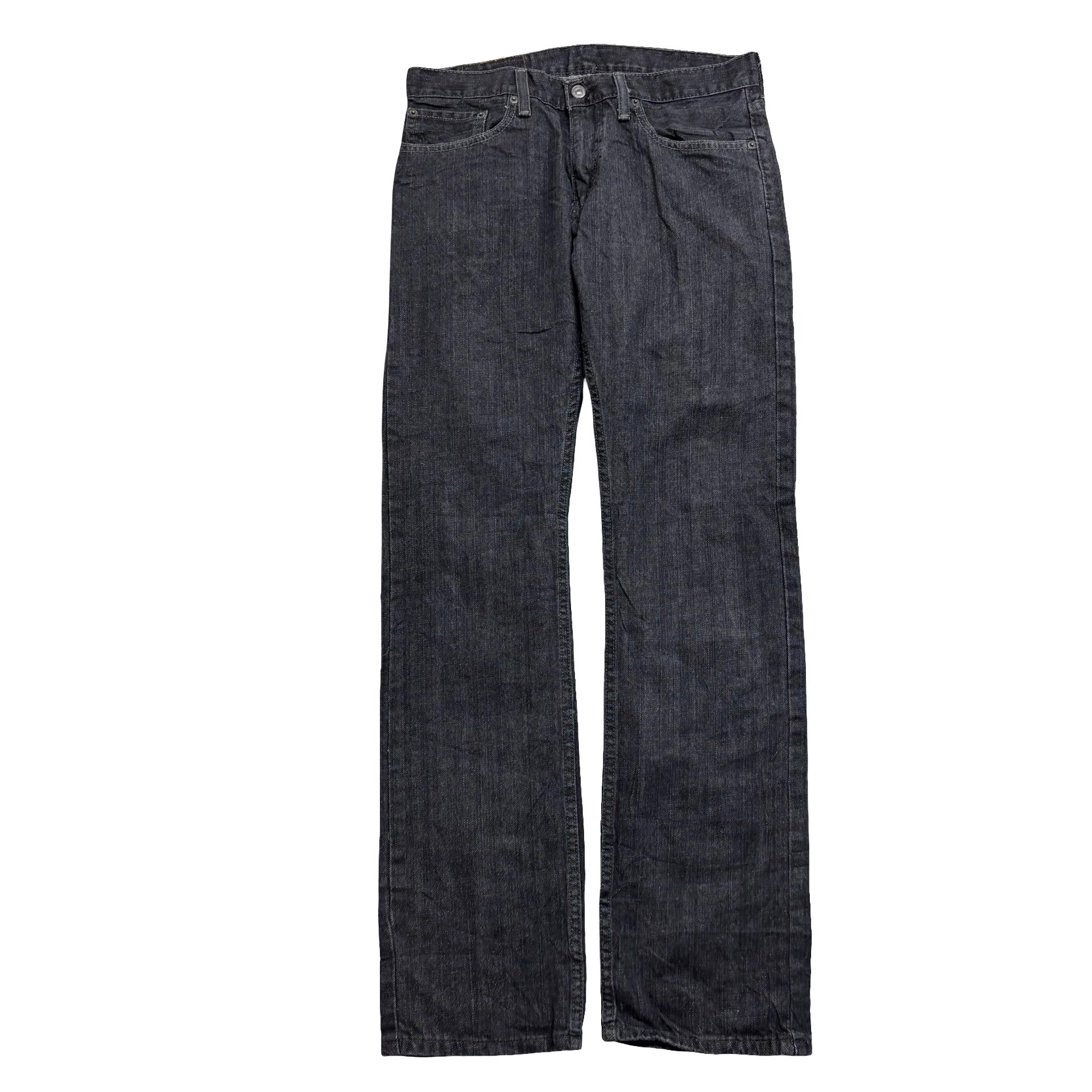 Levis 514 Jeans W32 L34 Mens Black Regular Straight Fit Denim (E)