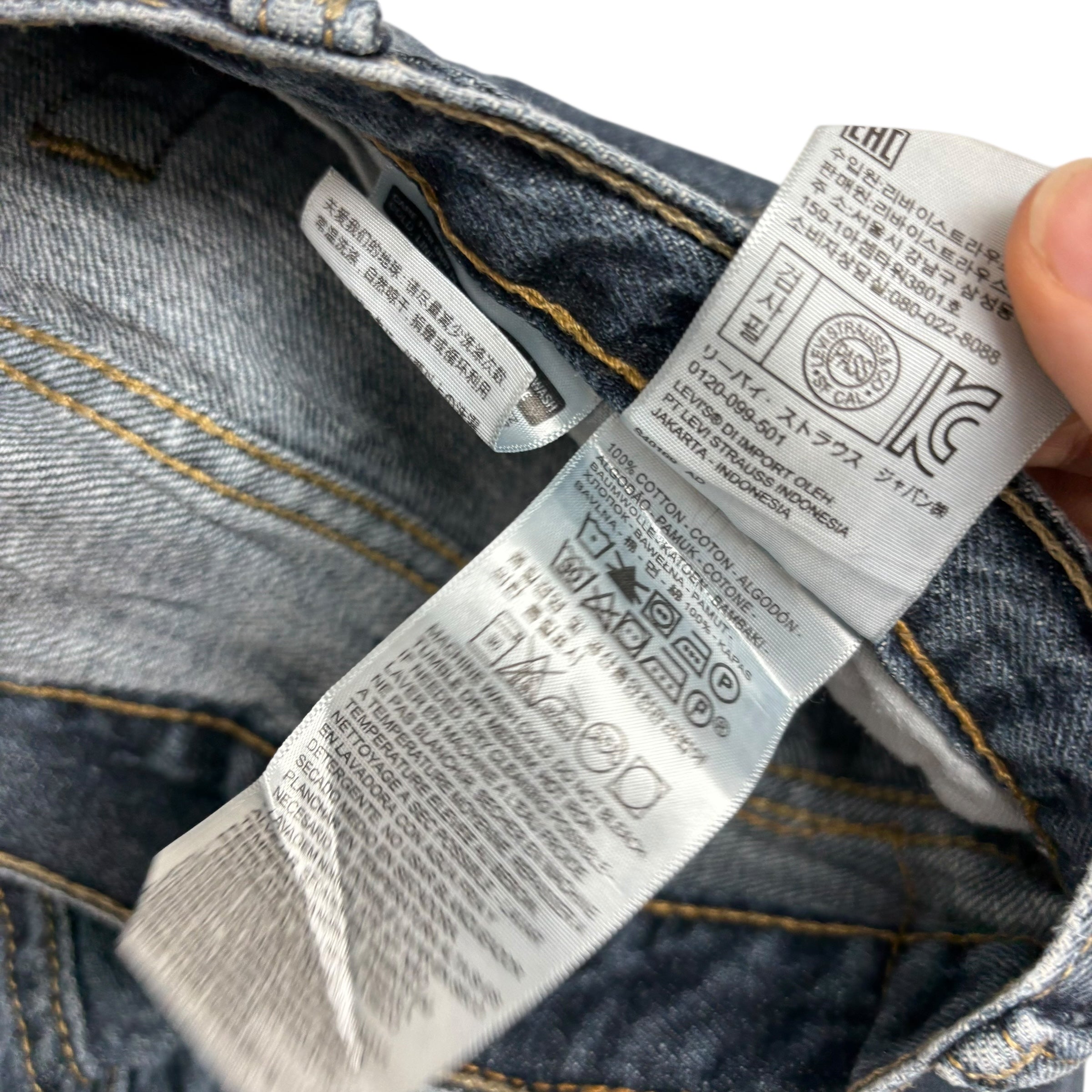 Levis 527 Jeans W38 L30 Mens Mid Blue Slim Bootcut Fit Denim