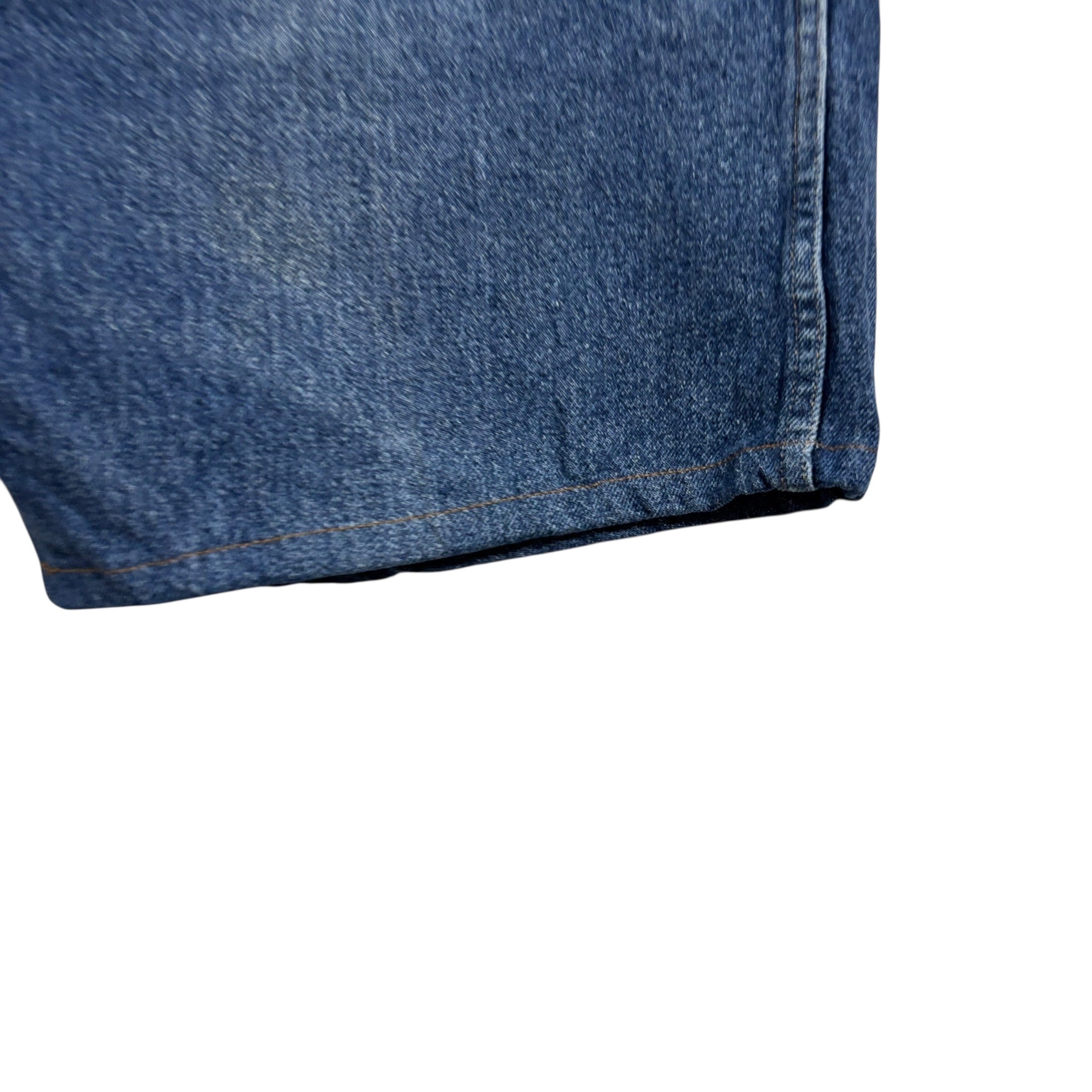 Wrangler Denim Shorts W46 Mens Mid Blue 7in Regular Fit Vintage