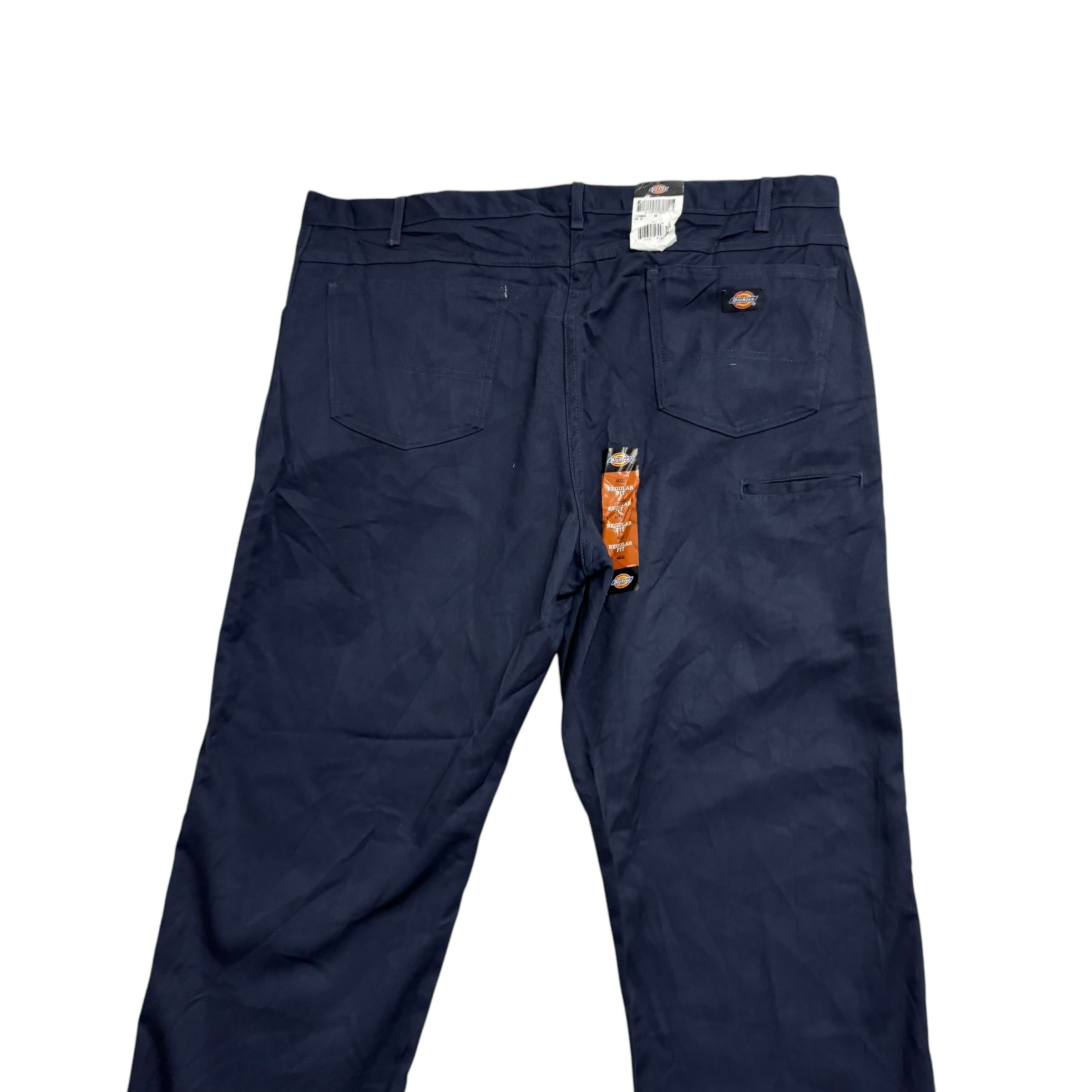 Dickies Carpenter Pants W44 L32 Mens Navy Blue Relaxed Straight Fit Trousers (E)