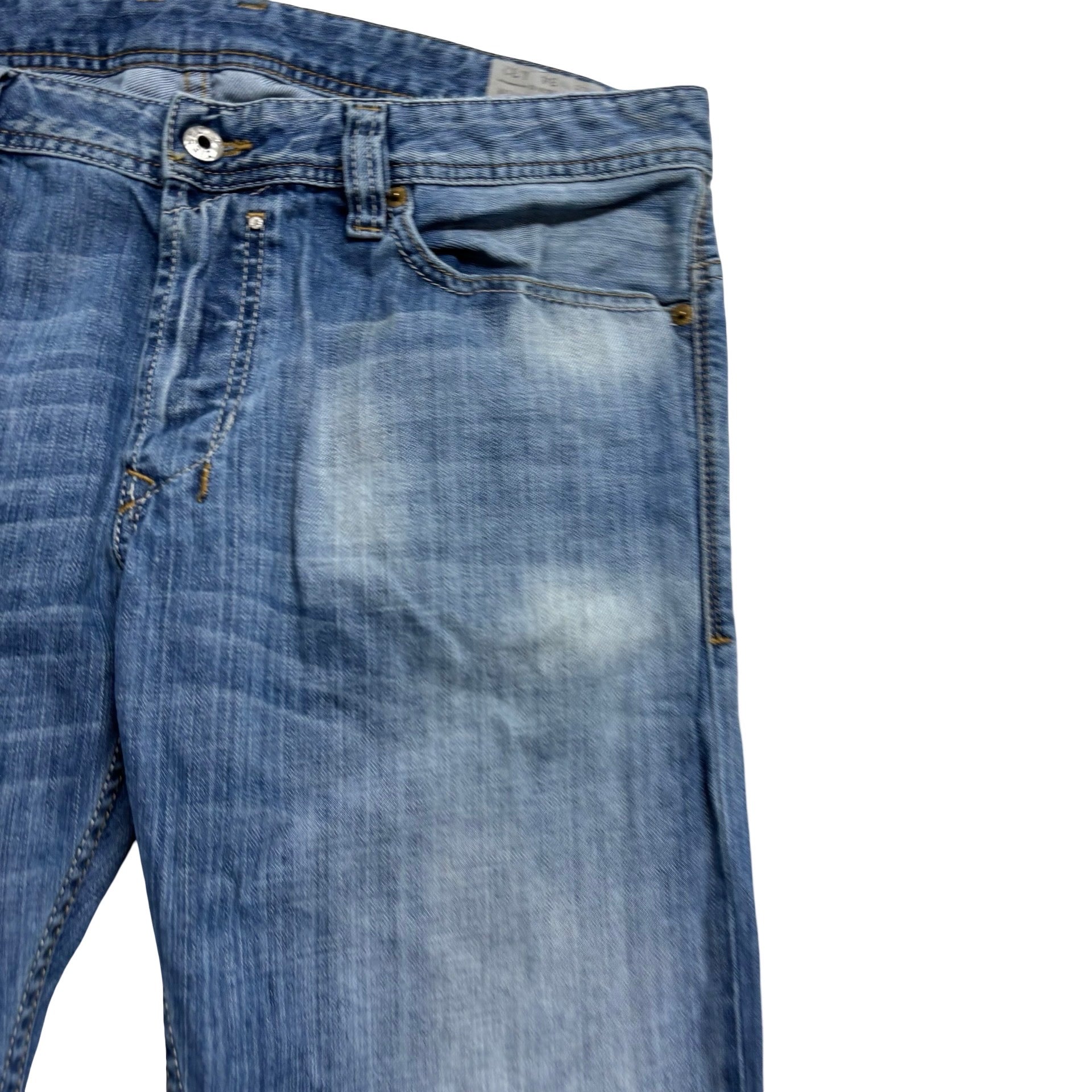 Diesel Safado Jeans W34 L32 Mens Mid Blue Slim Straight Fit Denim