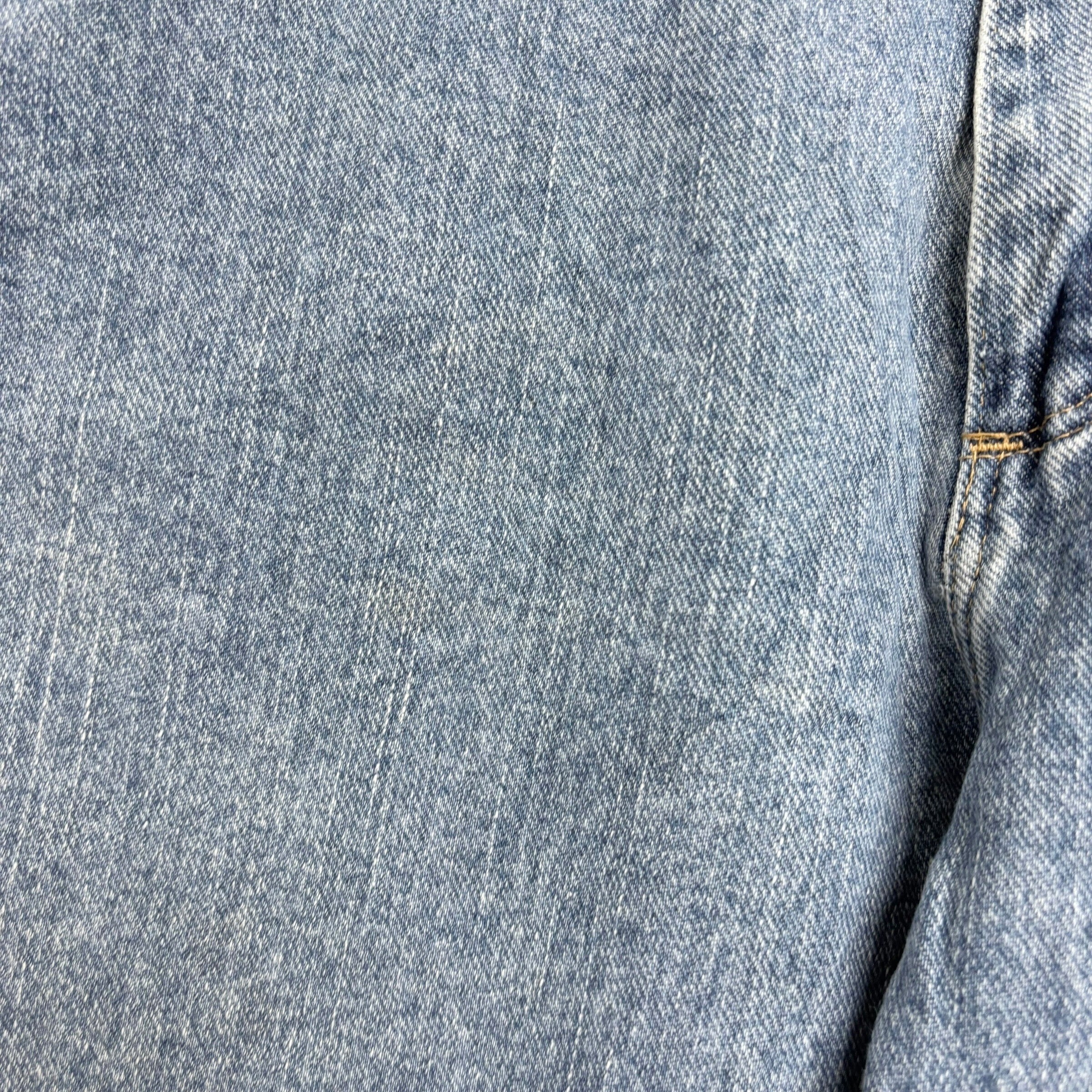 Wrangler Jeans W40 L30 Mens Mid Blue Relaxed Straight Fit Denim