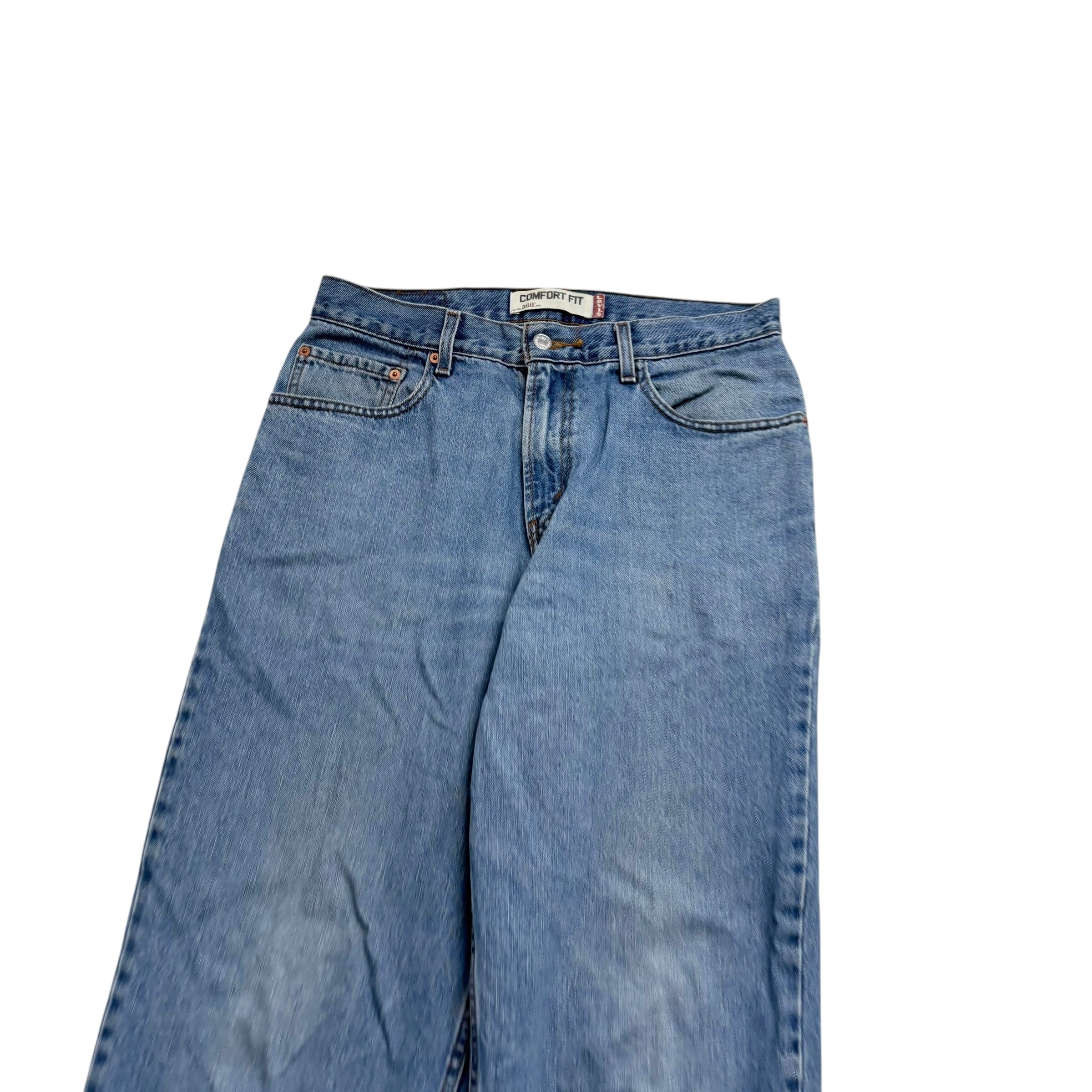 Levis 560 Jeans W32 L32 Mens Light Blue Baggy Relaxed Comfort Fit Vintage (E)