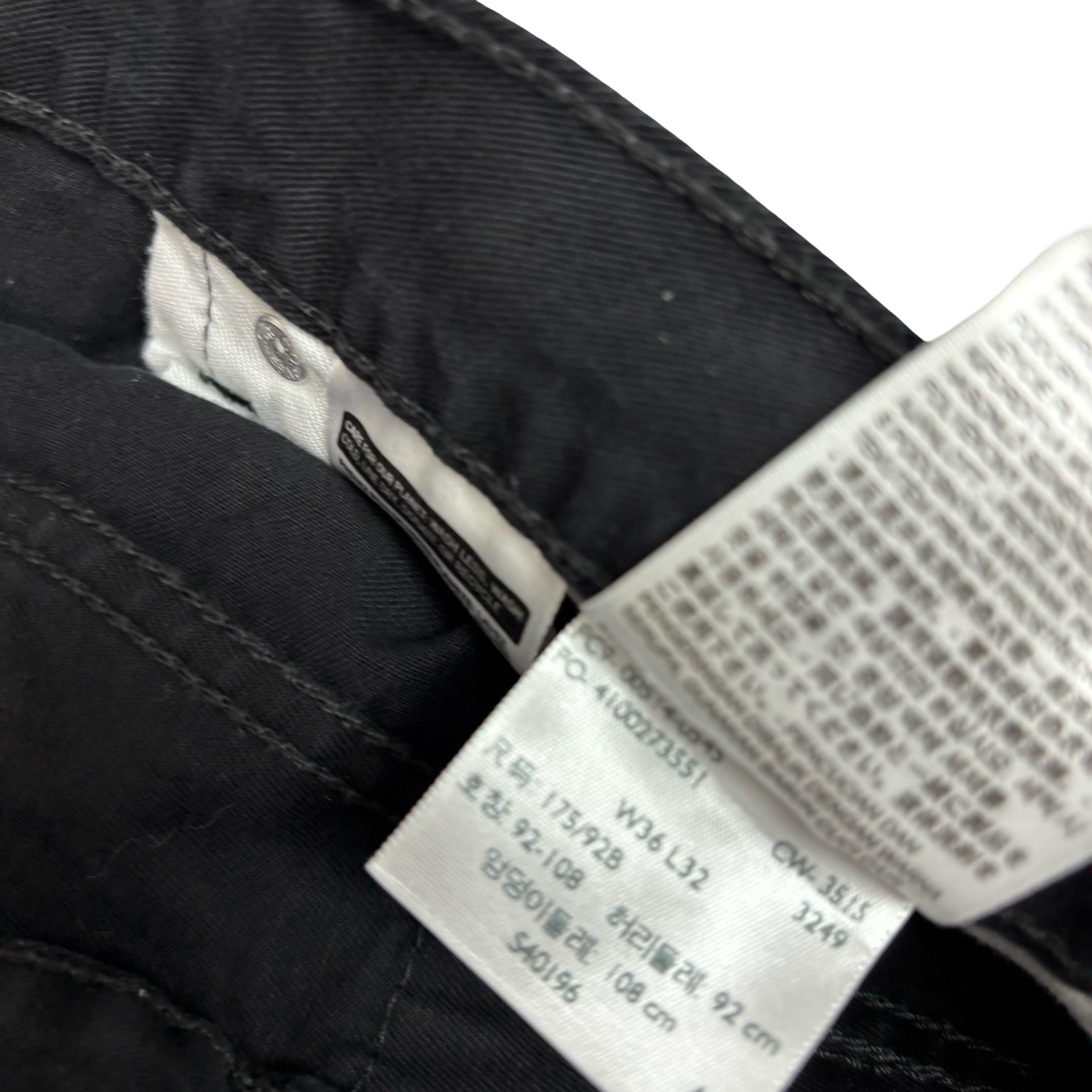 Levis 514 Trousers W36 L32 Mens Black Regular Straight Fit Cotton Pants (E)