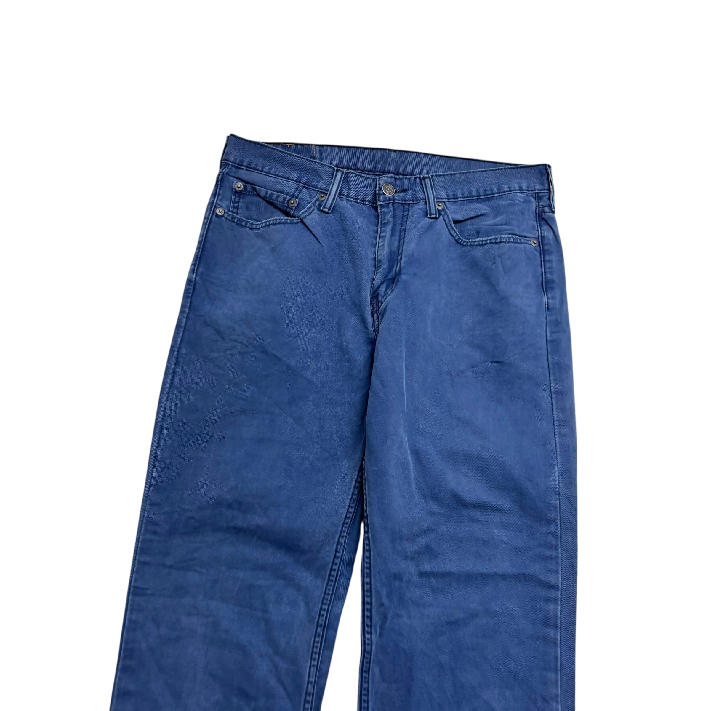Levis 514 Trousers W32 L32 Mens Blue Regular Straight Fit Cotton Pants