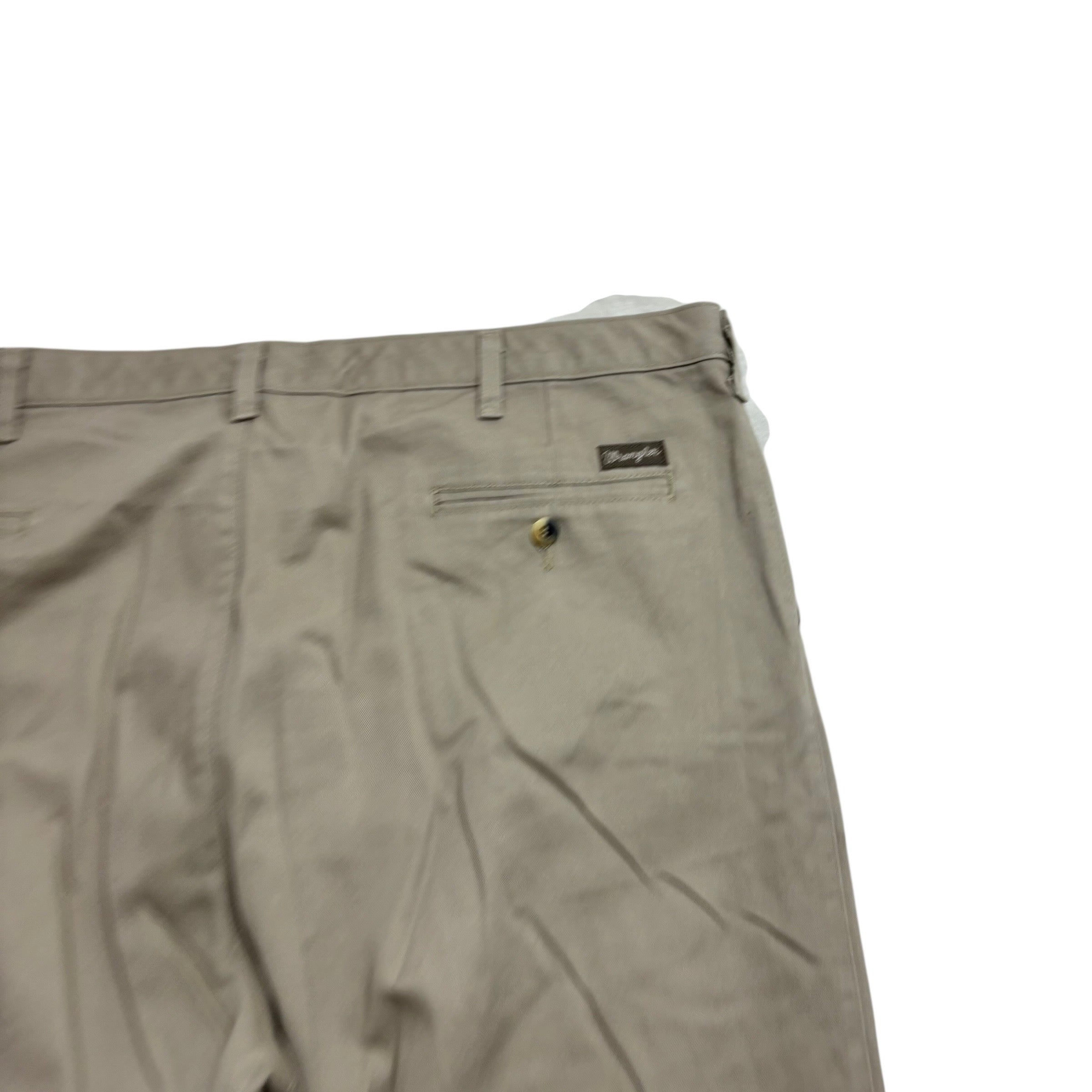 Wrangler Trousers W40 L30 Mens Beige Relaxed Straight Fit Vintage Pants (E)