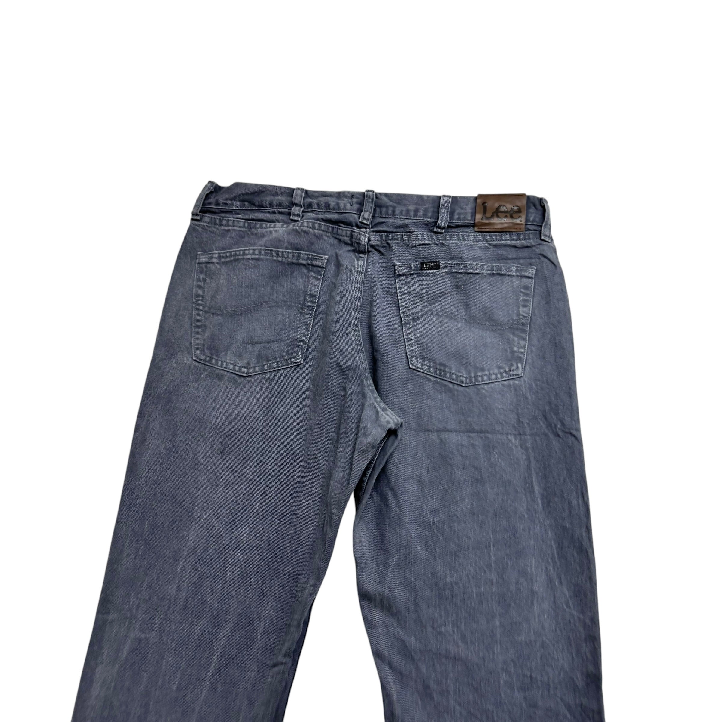 Lee Jeans W36 L32 Mens Grey Regular Straight Fit Denim (E)