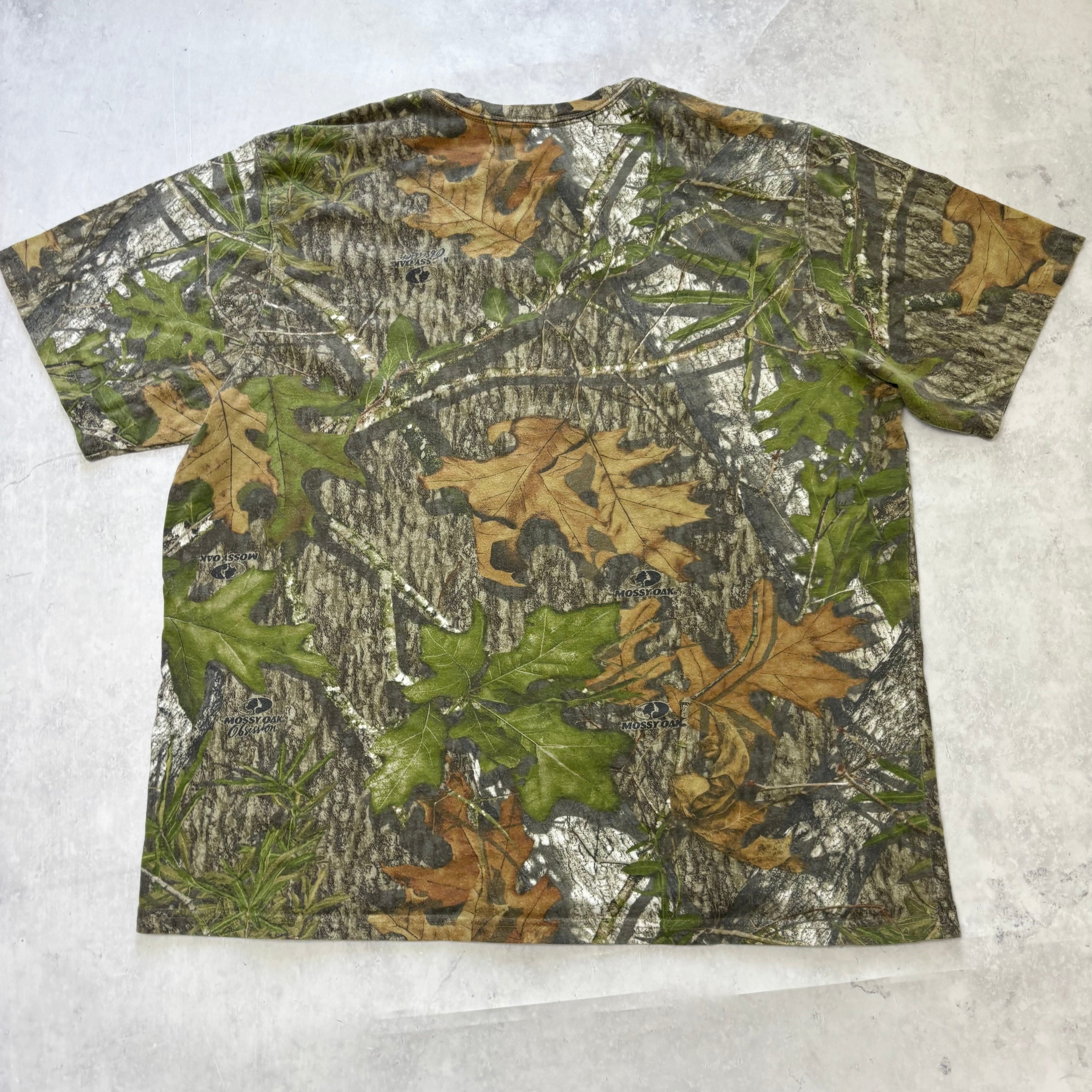RealTree T Shirt Mens XL Camo Y2K Hunting Mossy Oak (E)