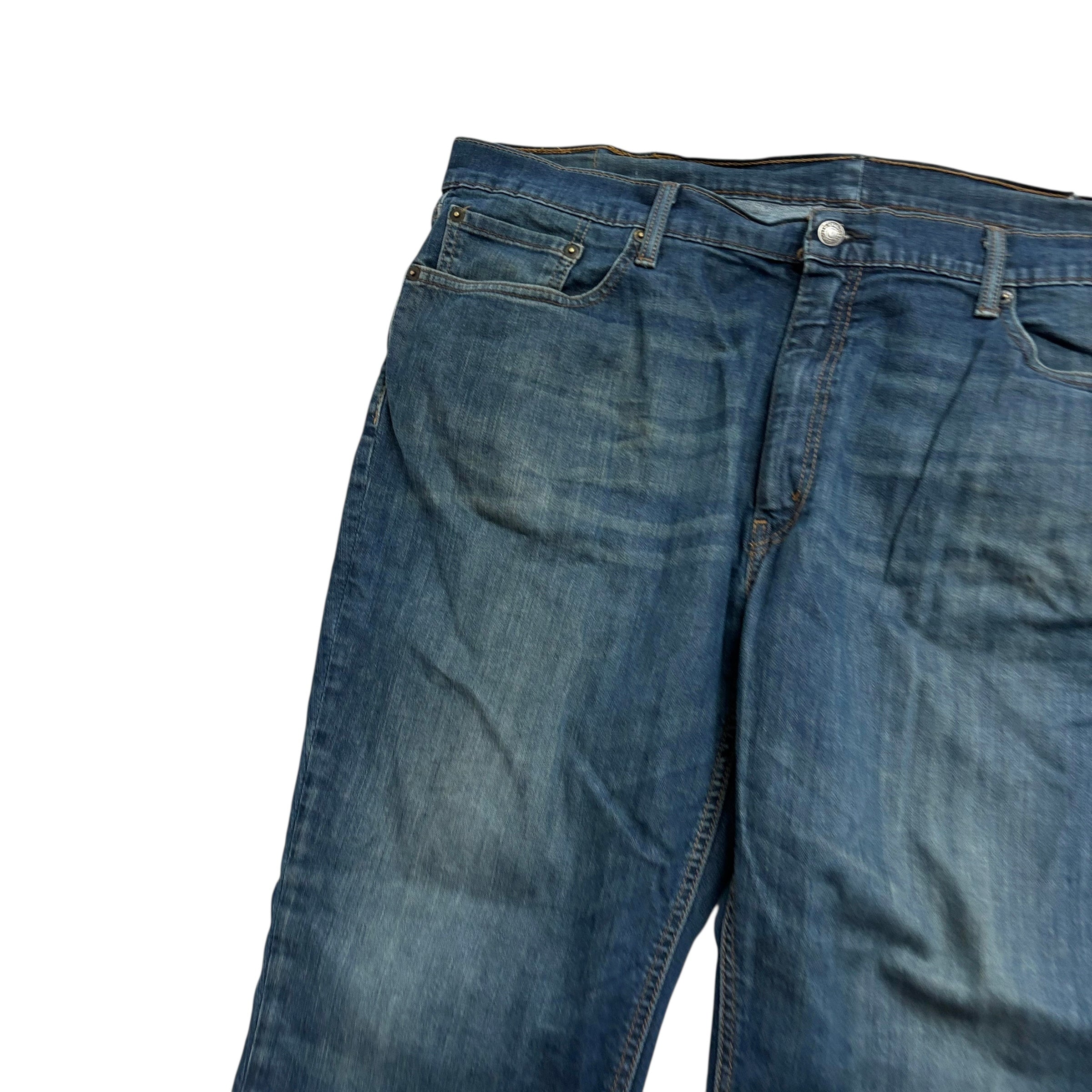 Levis 541 Jeans W44 L28 Mens Dark Blue Athletic Tapered Fit Stretch Denim (F)