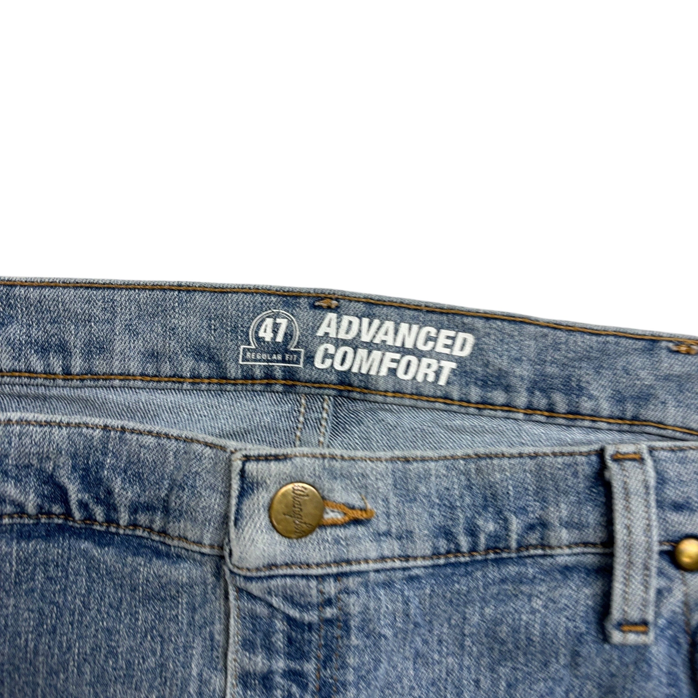 Wrangler Jeans Cowboy Cut W40 L32 Mens Light Blue Advanced Comfort Regular