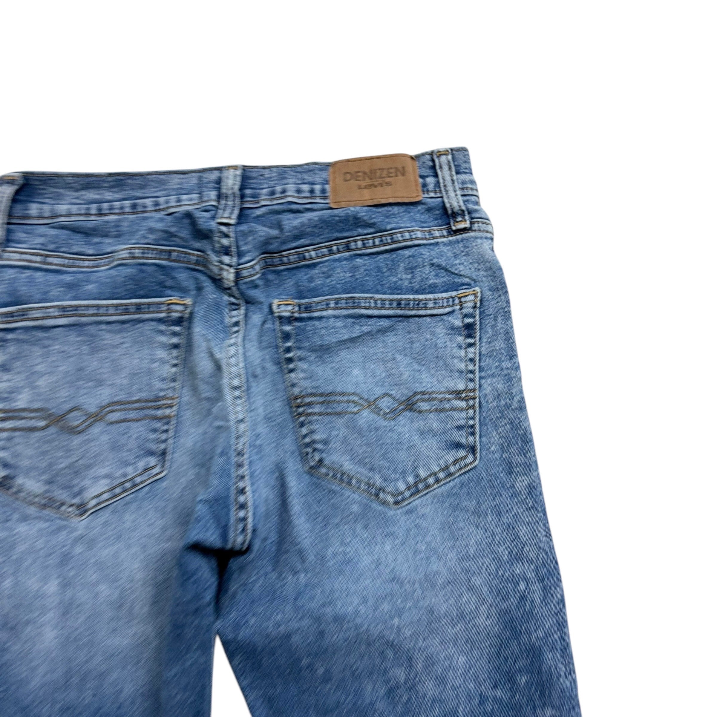 Levis Denizen Jeans W28 L30 Mens Mid Blue Slim Fit Stretch Denim