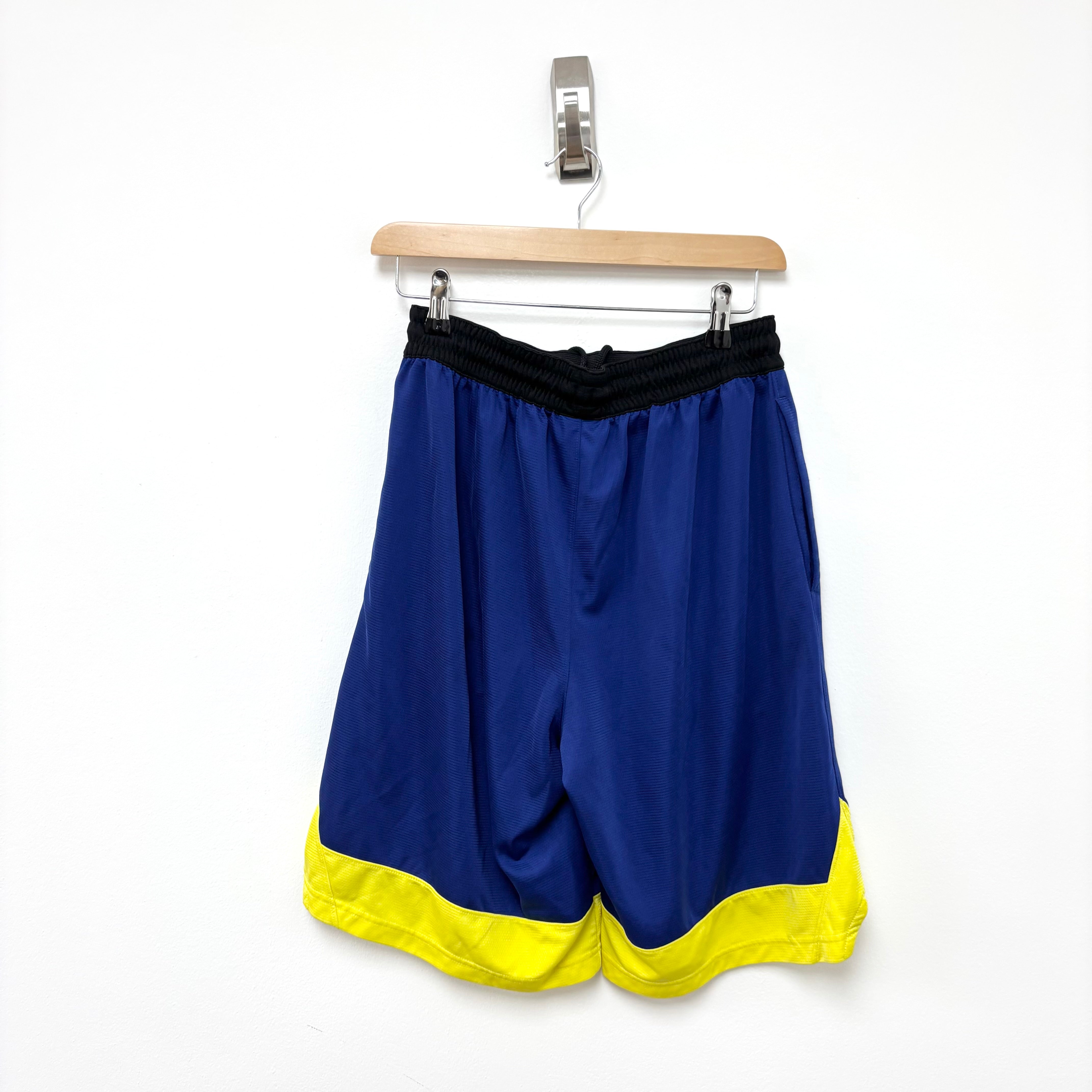 Nike Shorts Mens Medium Blue Dri Fit Running Sports Gym Athletic Pockets (E)