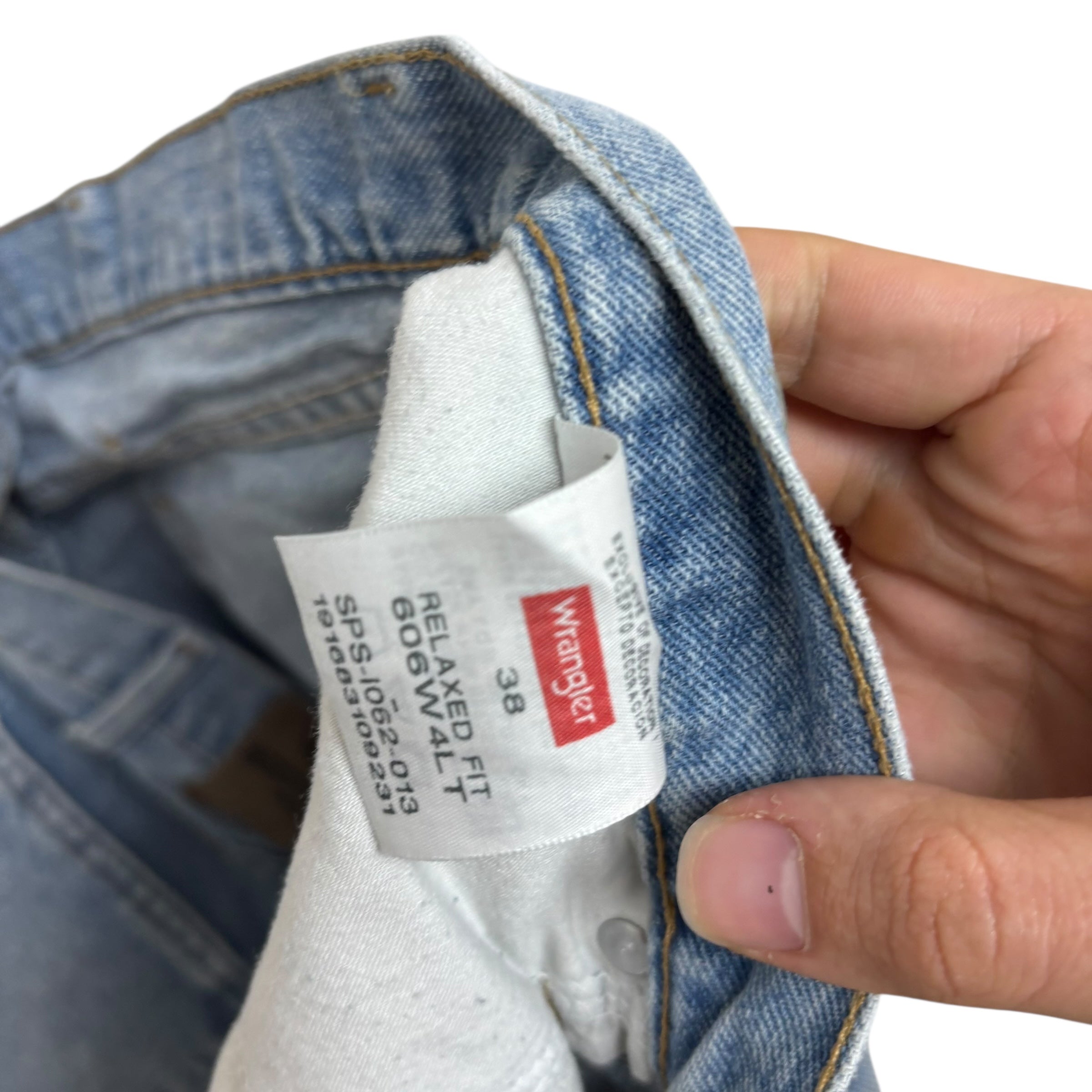 Wrangler Baggy Jorts W38 Mens Denim Shorts Light Blue Relaxed Fit