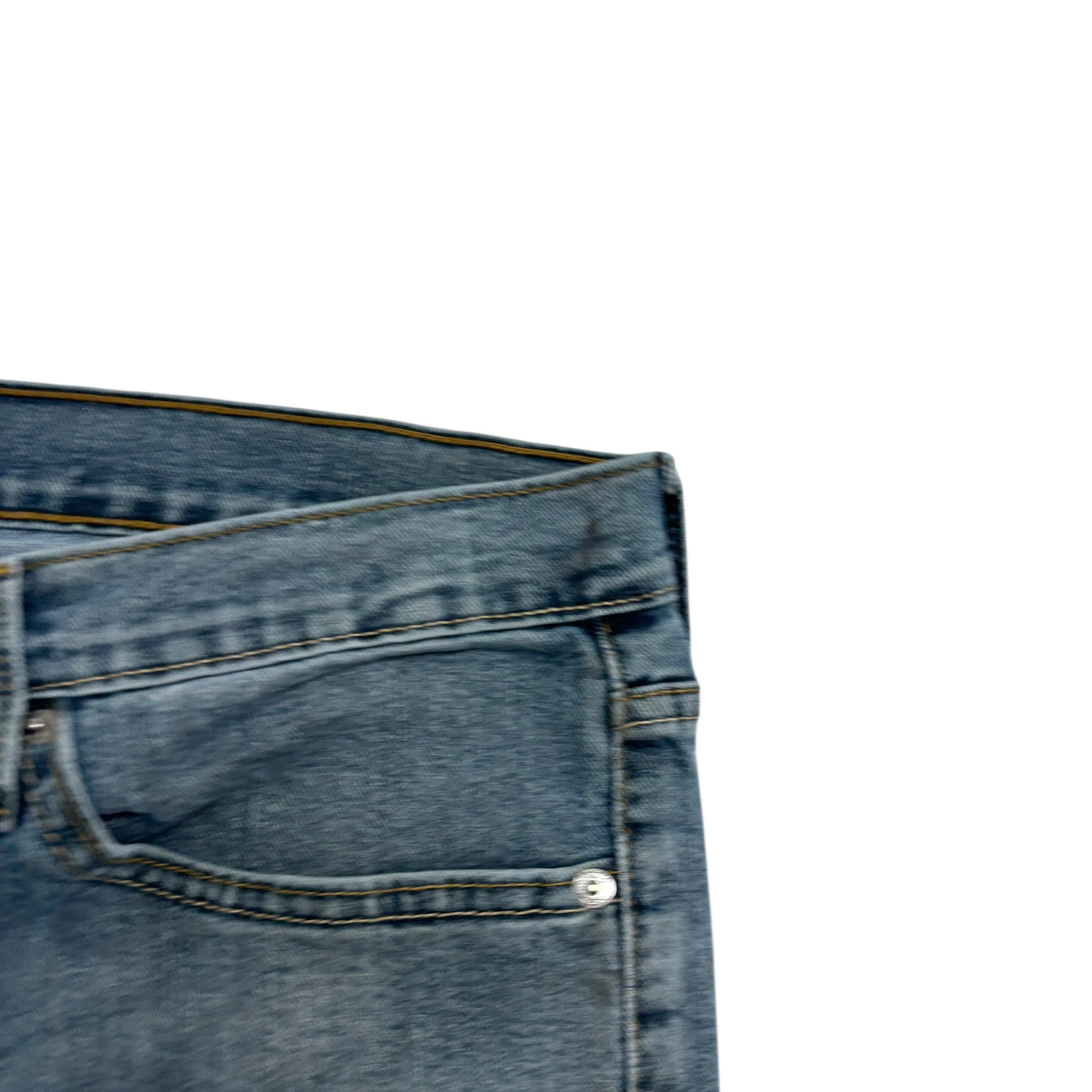 Levis Denizen Jeans W36 L33 Mens Blue Athletic Tapered Fit Stretch Denim