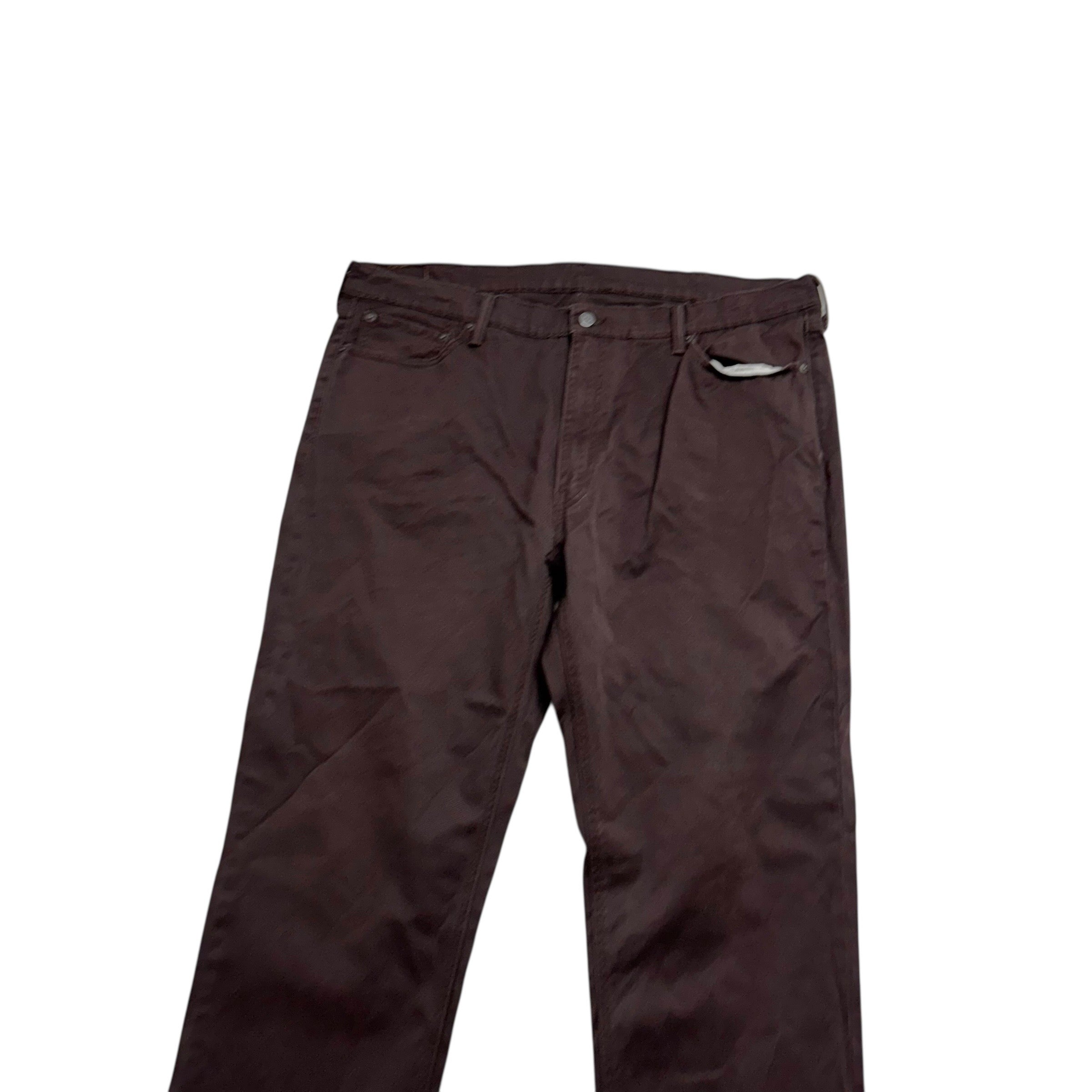 Levis 541 Trousers W42 L36 Mens Purple Athletic Tapered Fit Stretch Pants (E)