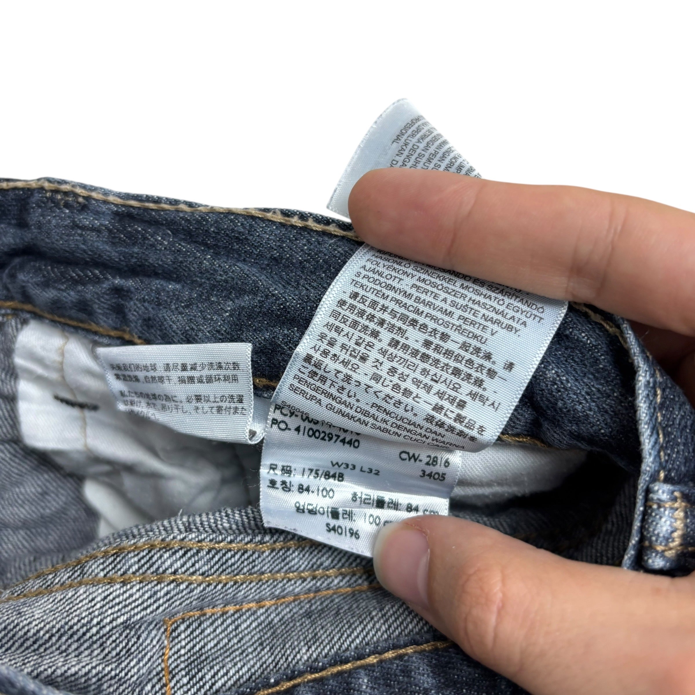 Levis 514 Jeans W33 L32 Mens Dark Blue Regular Straight Fit Denim