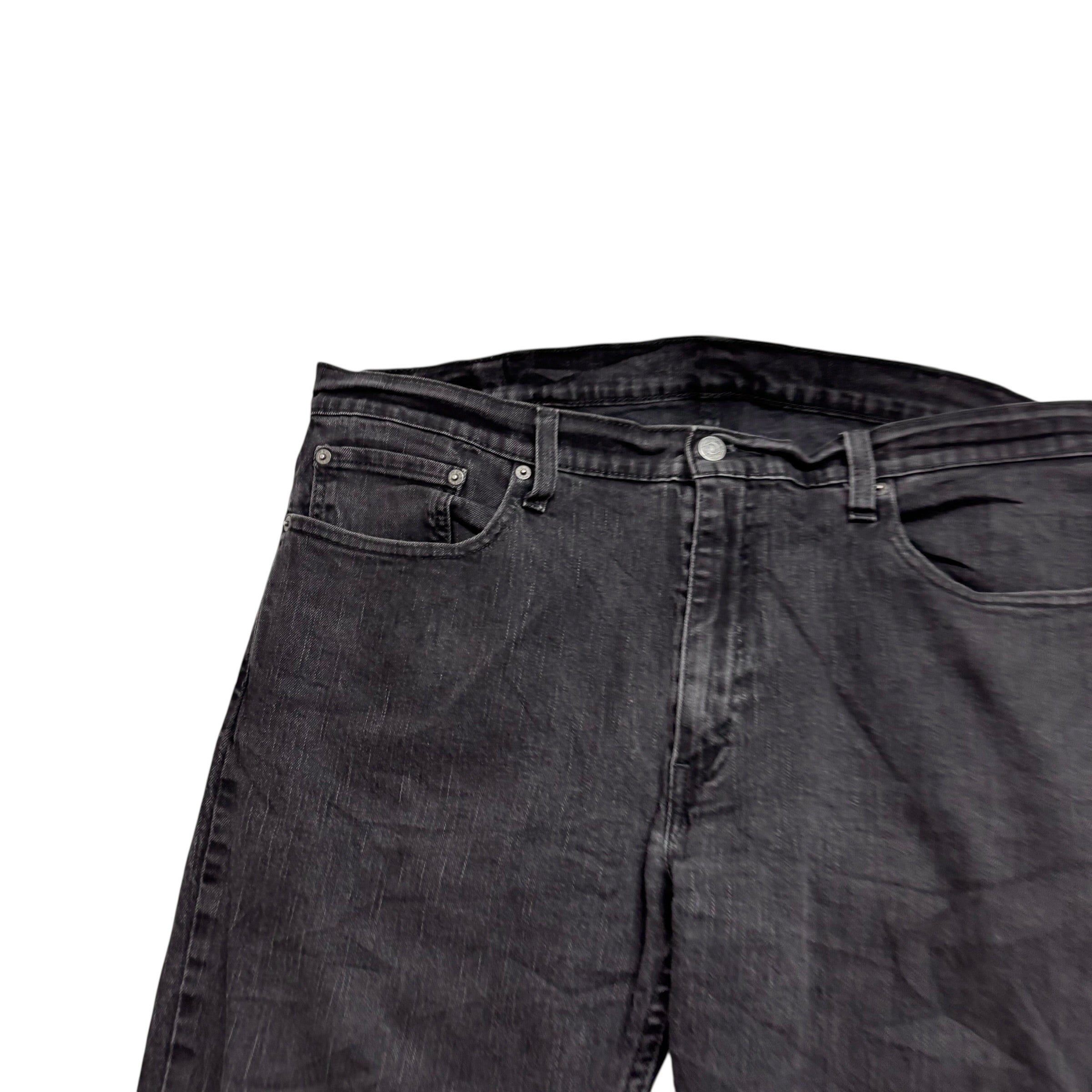 Levis 559 Jeans W38 L30 Mens Black Relaxed Straight Fit Stretch Denim