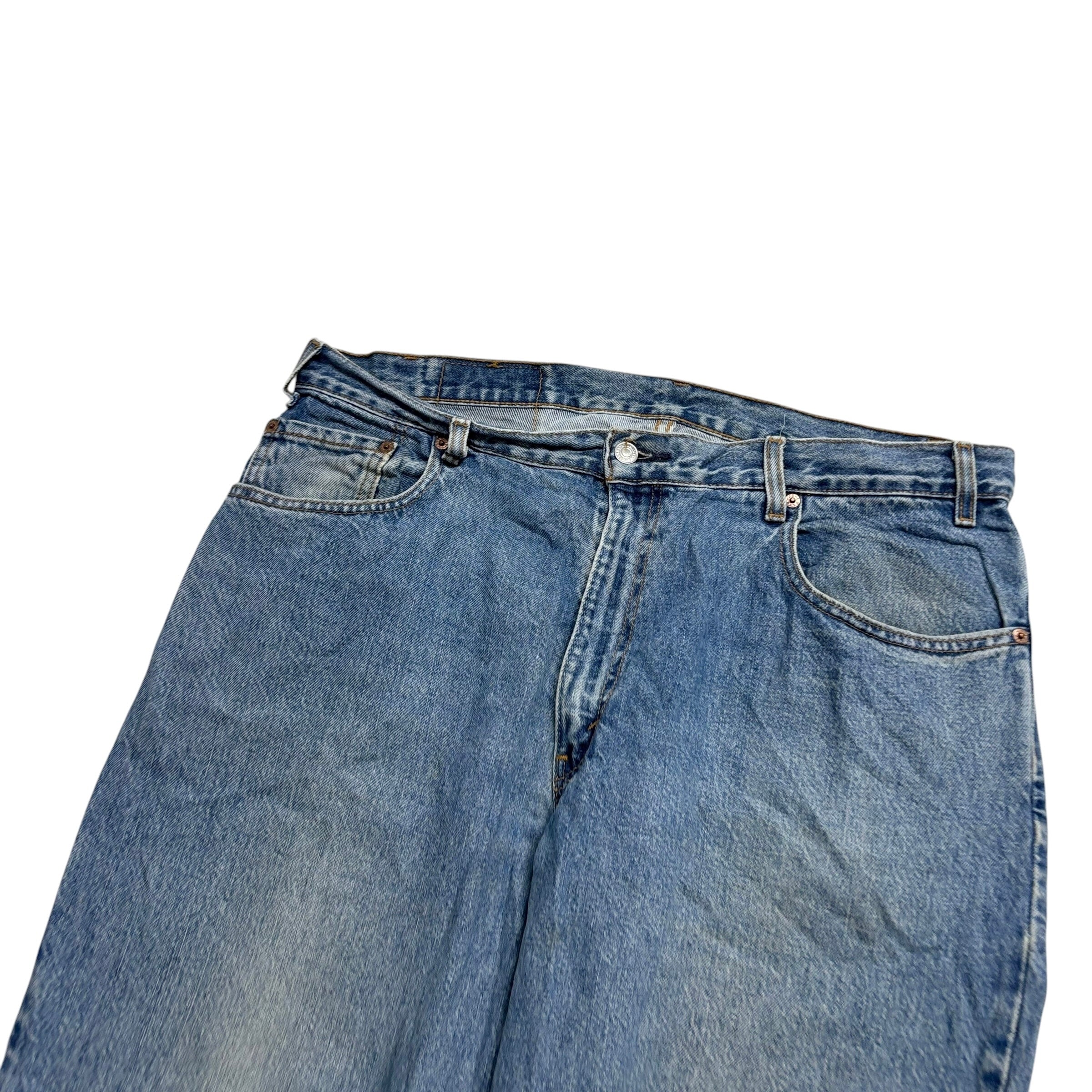 Levis 560 Jeans W38 L30 Mens Light Blue Relaxed Tapered Fit Vintage Denim
