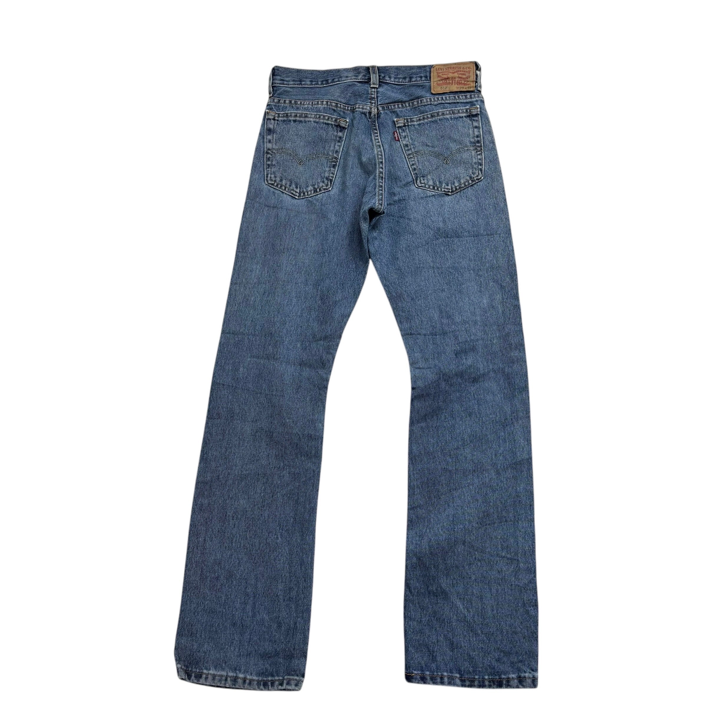 Levis 517 Jeans W29 L32 Mens Mid Blue Regular Bootcut Fit Denim