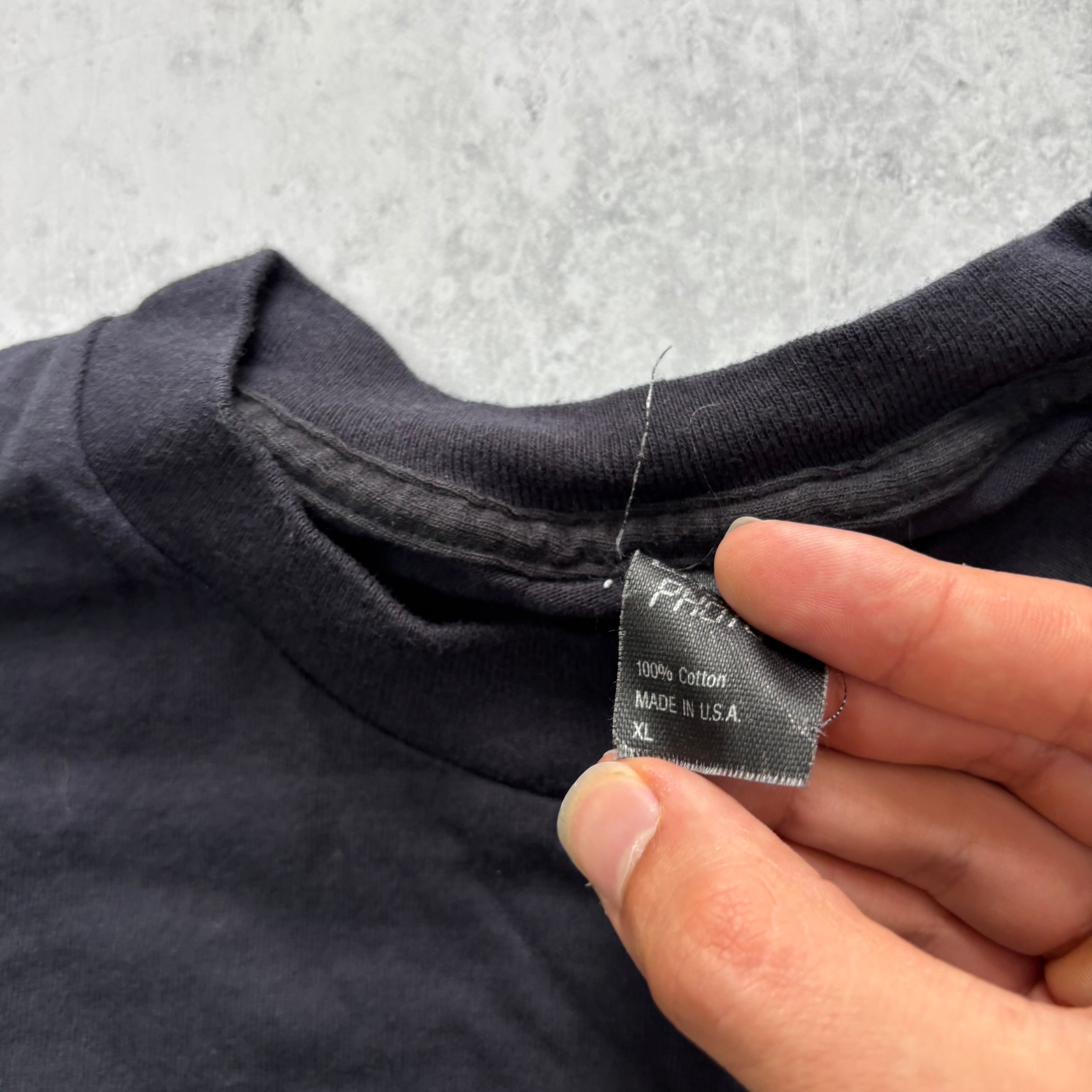 Vintage T Shirt Mens XL Black Single Stitch Graphic Print 90s USA (E)