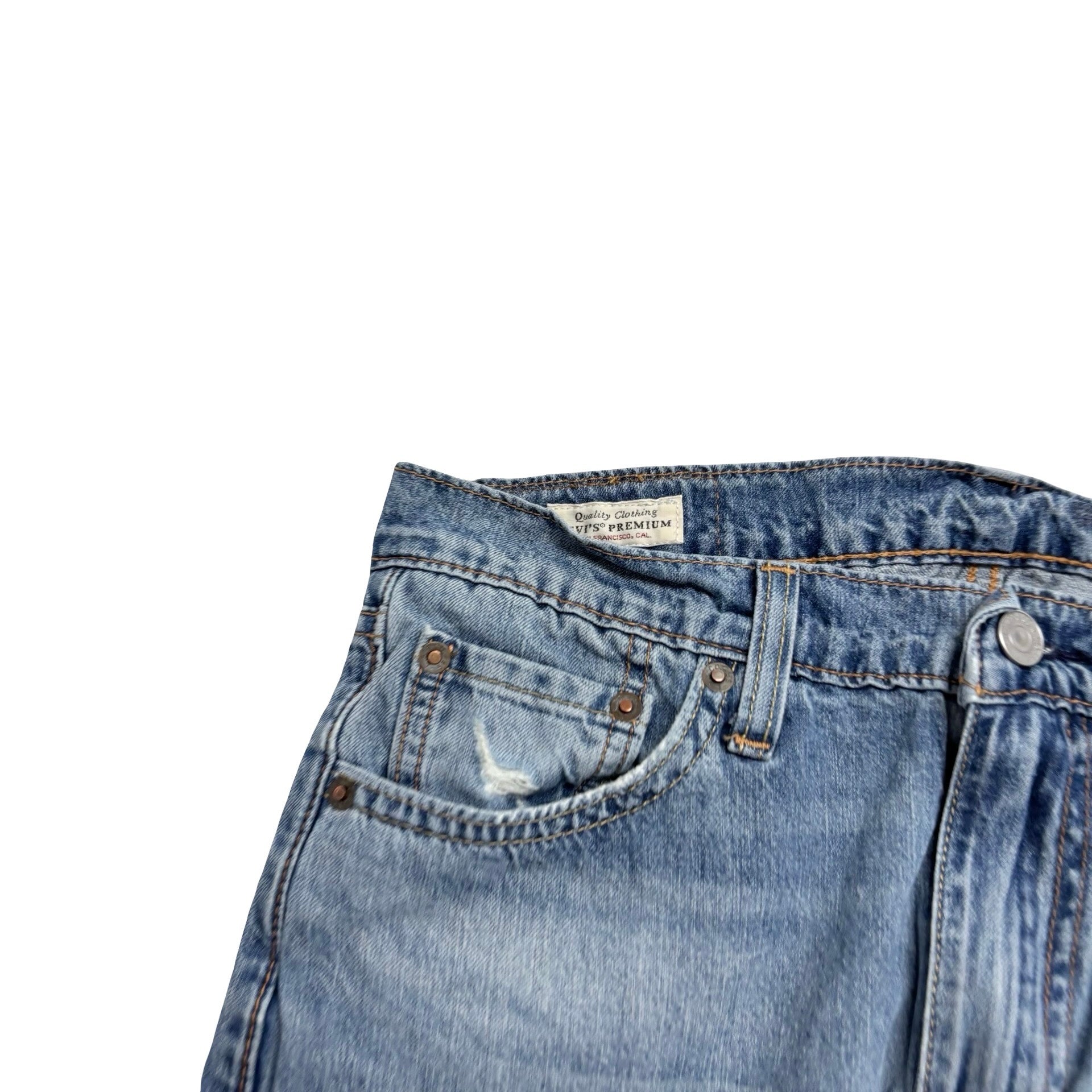 Levis 510 Jeans W30 L34 Mens Light Blue Skinny Fit Stretch Denim