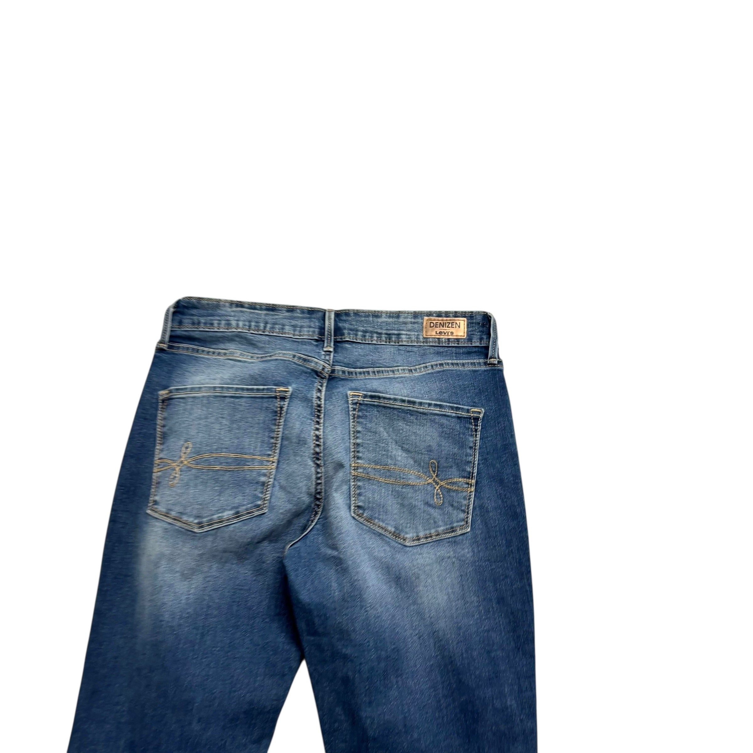 Levis Denizen Jeans W29 L30 Womens Bootcut Fit Dark Blue Stretch Denim (E)