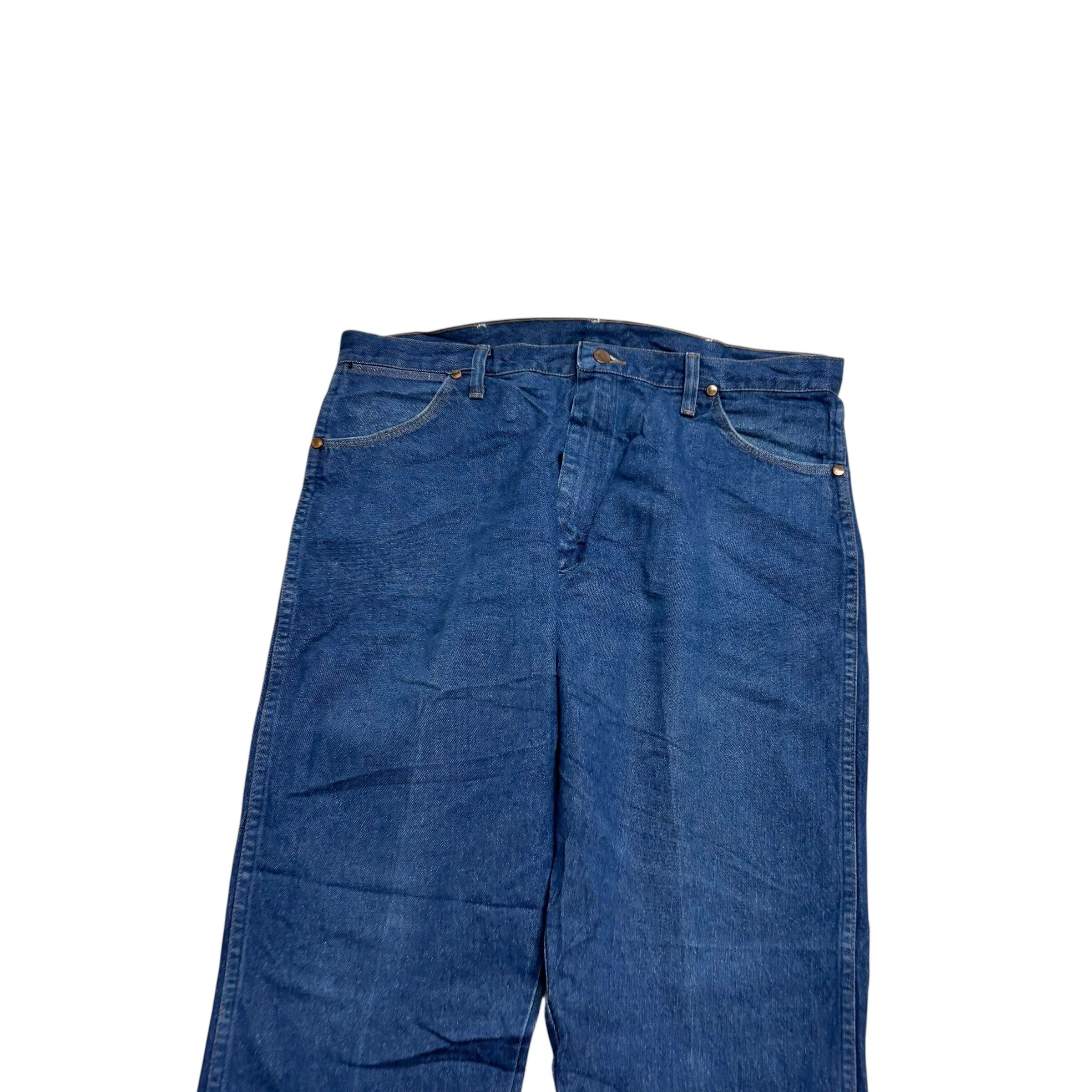 Wrangler Jeans Cowboy Cut W38 L32 Mens Mid Blue 13MWZ USA Made Vintage (E)