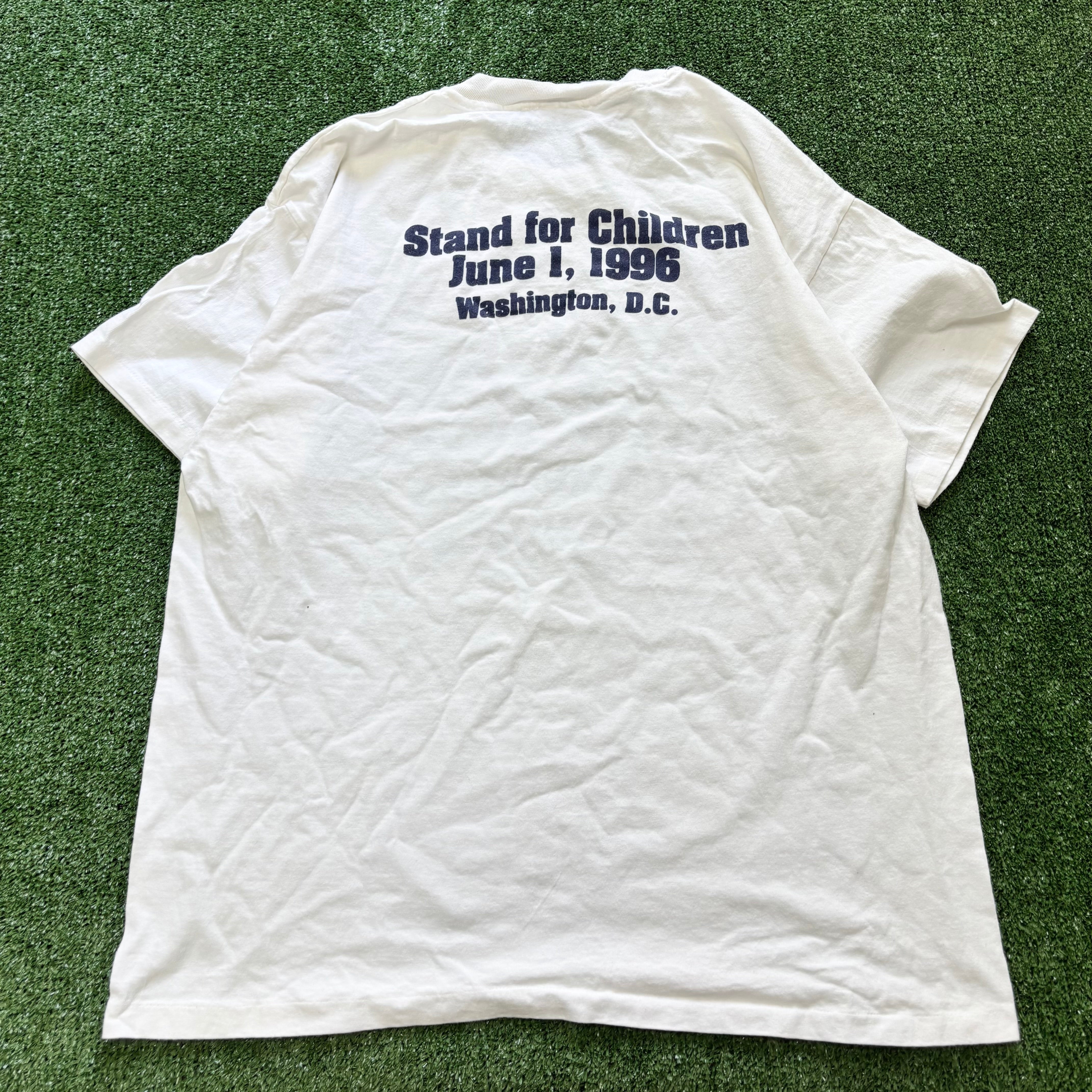Vintage T Shirt Mens XL White Single Stitch Graphic Print 90s USA (F)