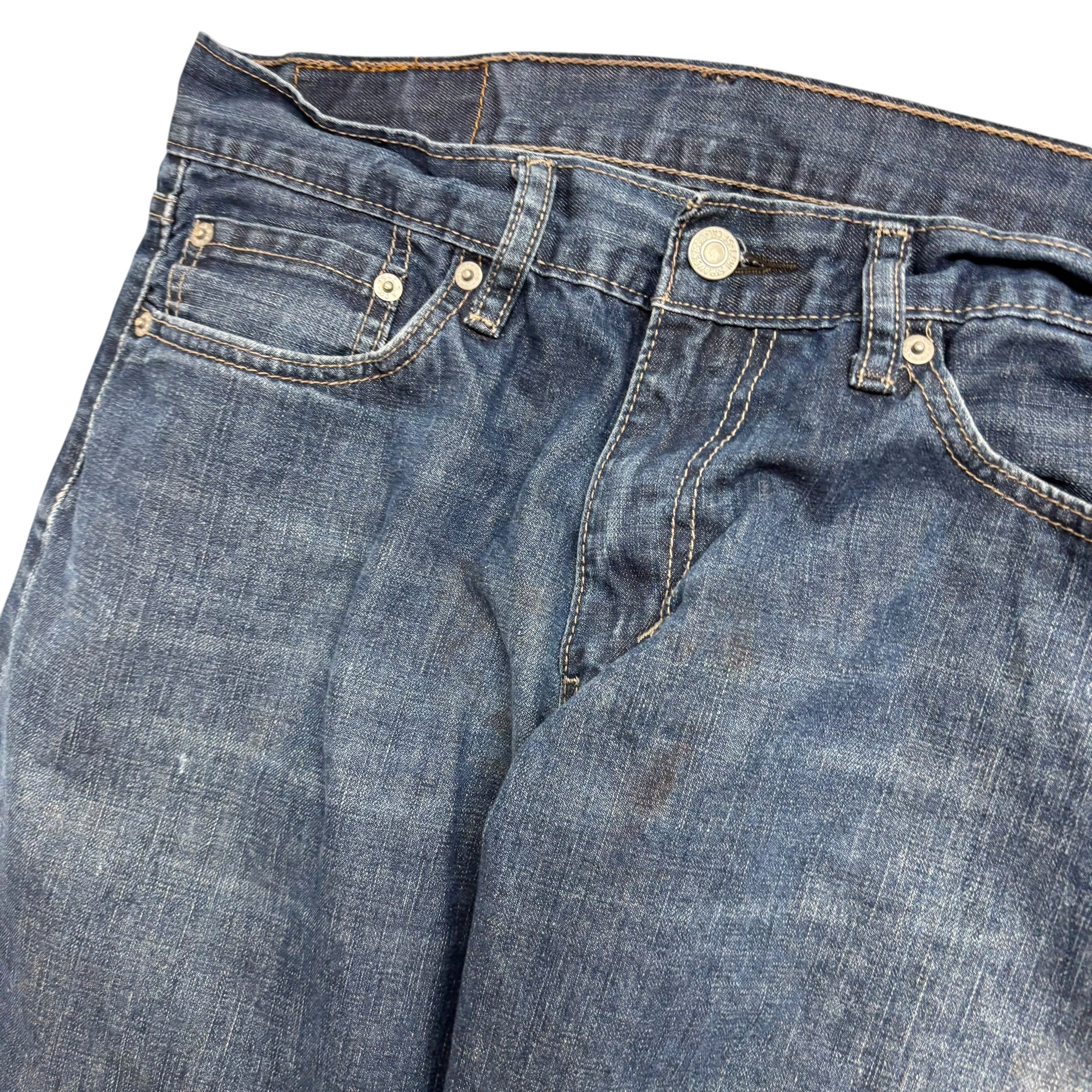 Levis 514 Jeans W30 L30 Mens Mid Blue Regular Straight Fit Vintage Denim (F)