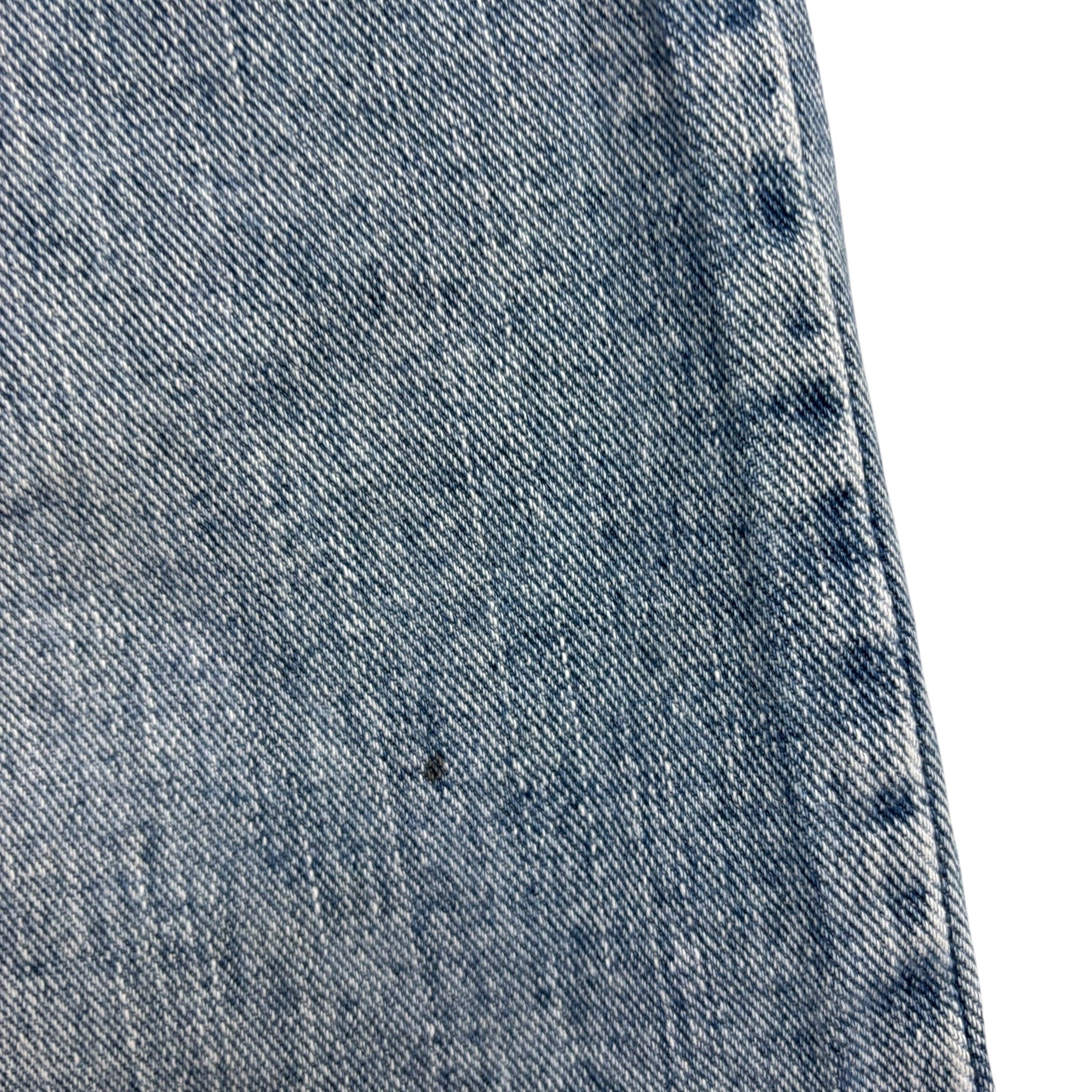 Wrangler Baggy Jorts W38 Mens Denim Shorts Light Blue Relaxed Fit