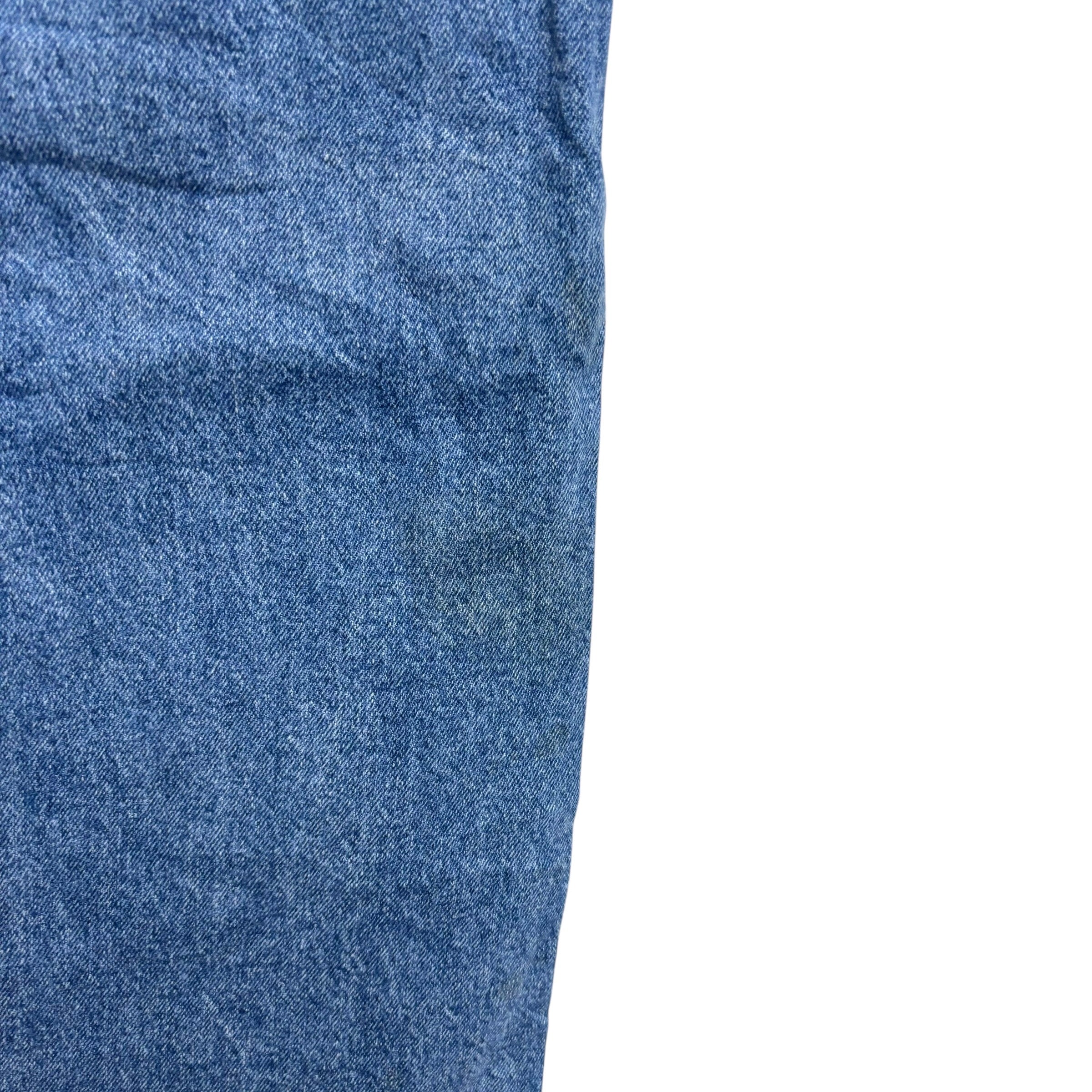 Wrangler Jeans W36 L30 Mens Mid Blue Regular Straight Fit Stretch Denim