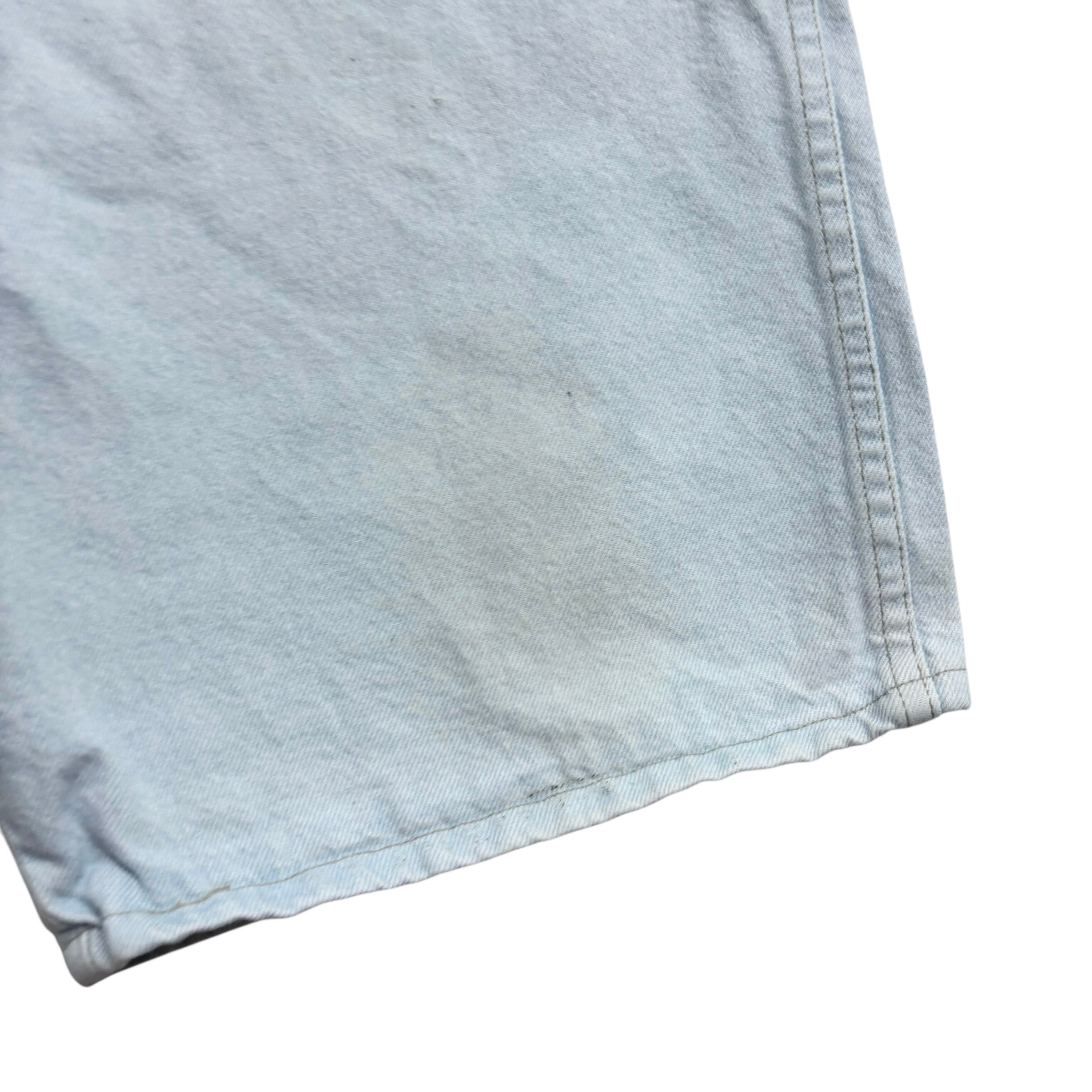 Vintage Wrangler Baggy Jorts W36 Mens Denim Shorts Light Blue Relaxed Fit (F)
