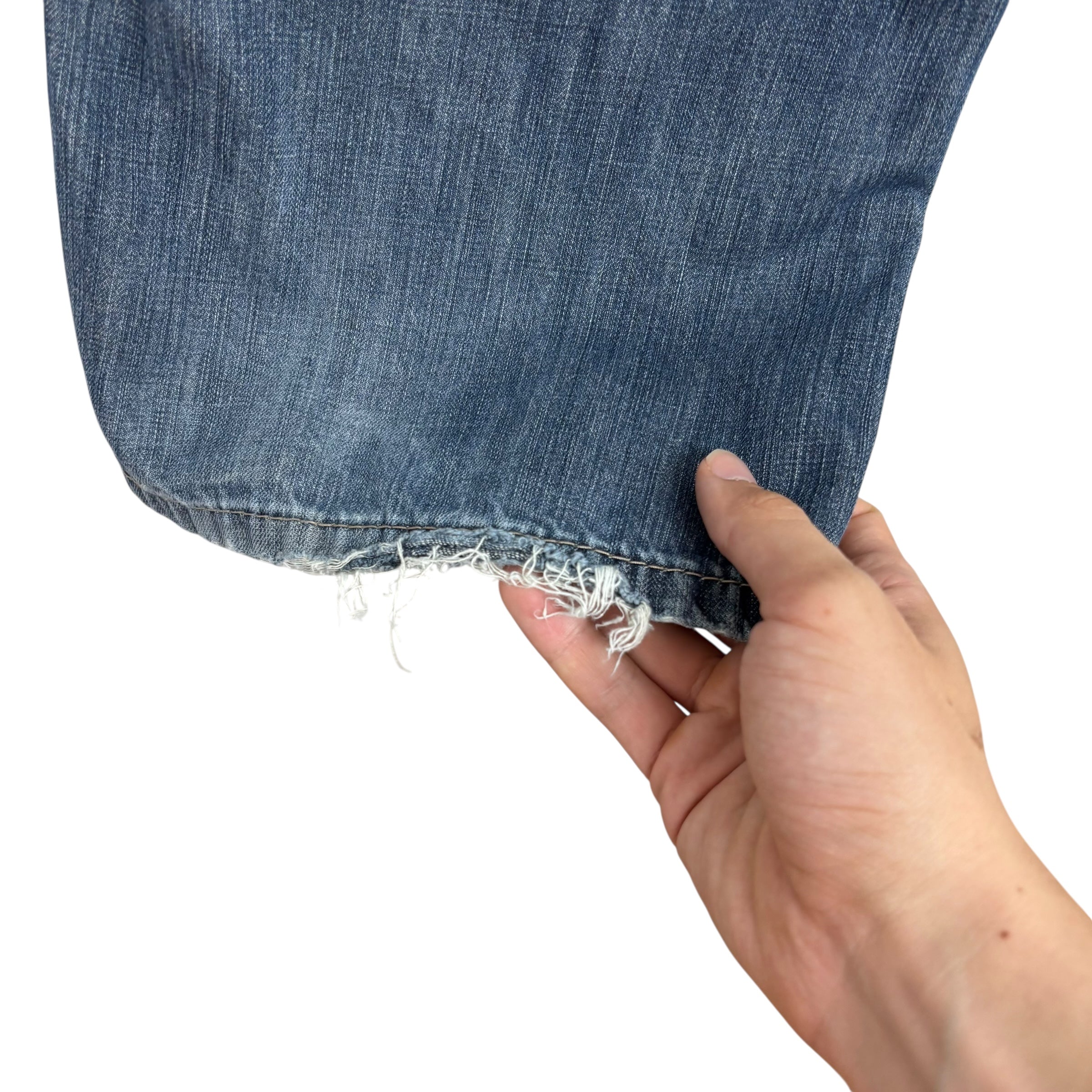 Levis 514 Jeans W36 L32 Mens Dark Blue Regular Straight Fit Vintage Denim