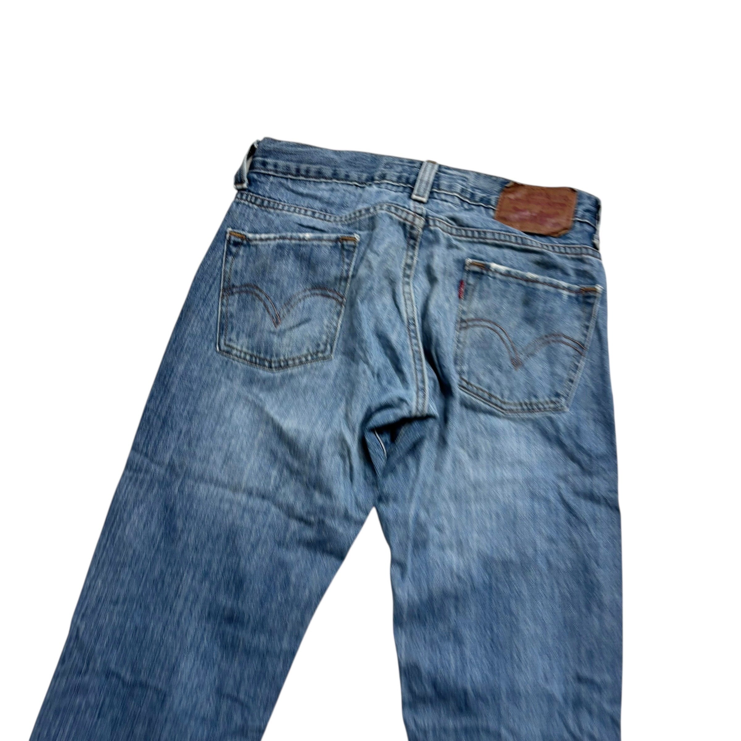 Levis 511 Jeans W30 L34 Mens Mid Blue Slim Fit Vintage Denim