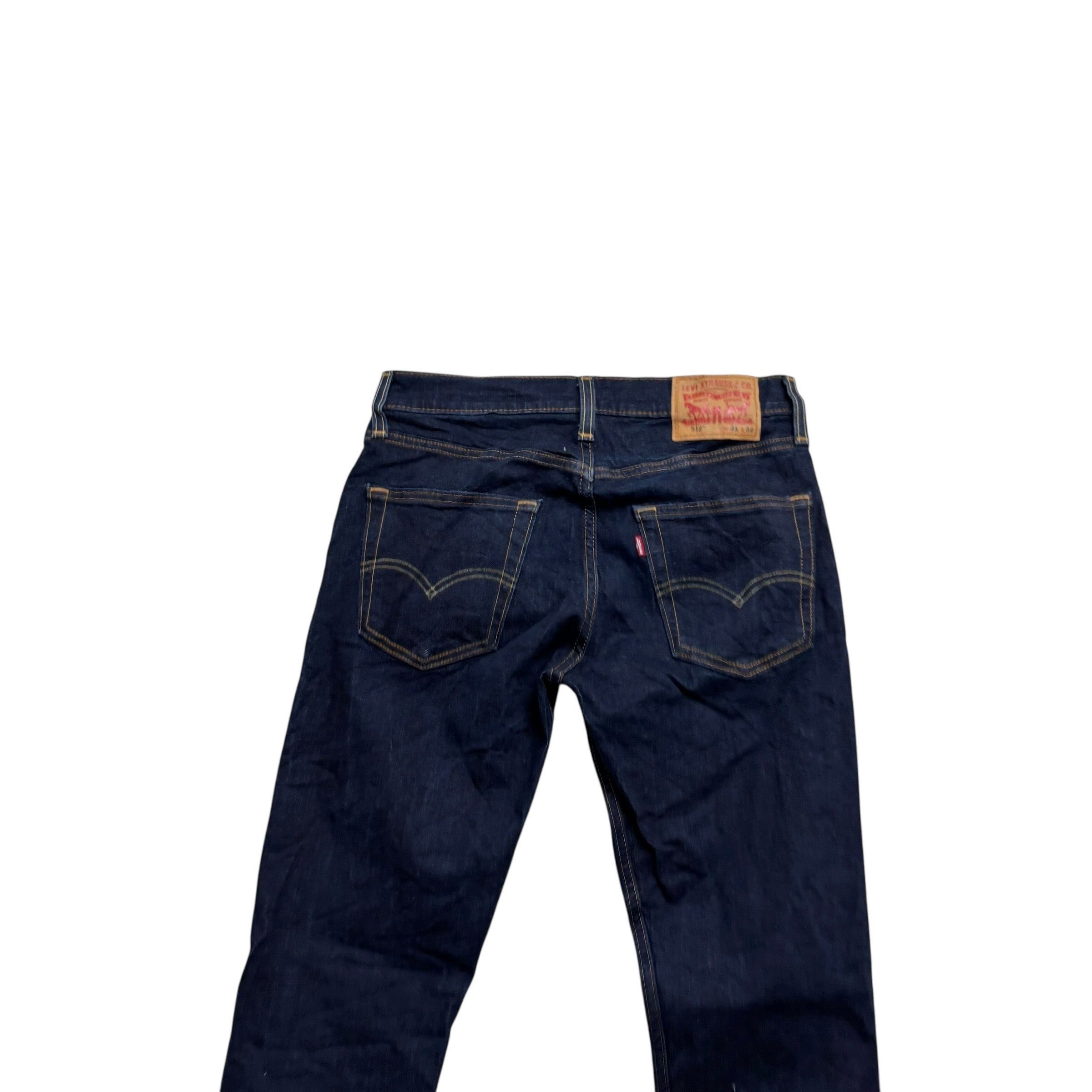 Levis 512 Jeans W30 L31 Mens Dark Blue Slim Tapered Fit Stretch Denim